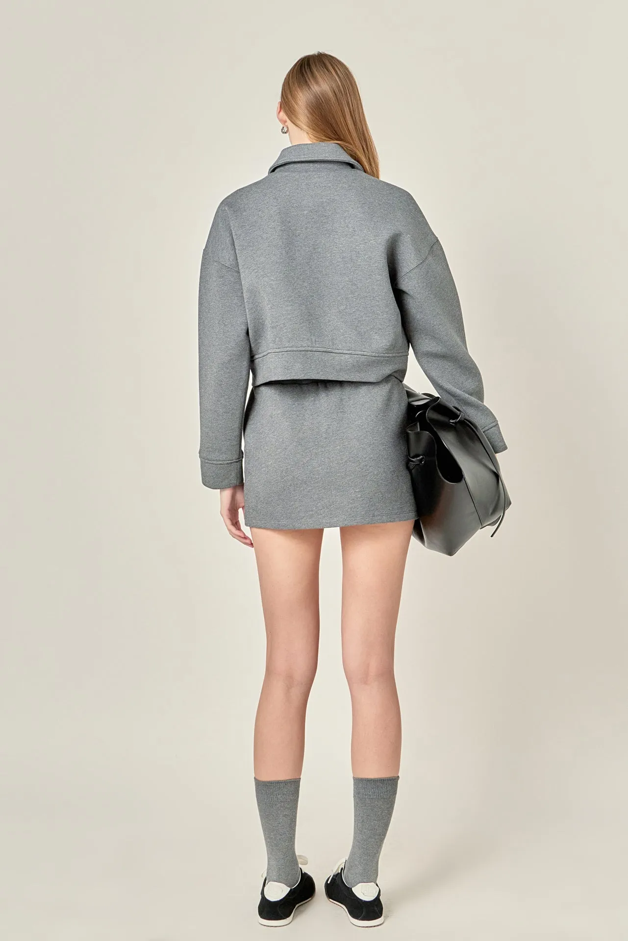 French Terry Mini Skirt sold by English Factory product image thumbnail 5