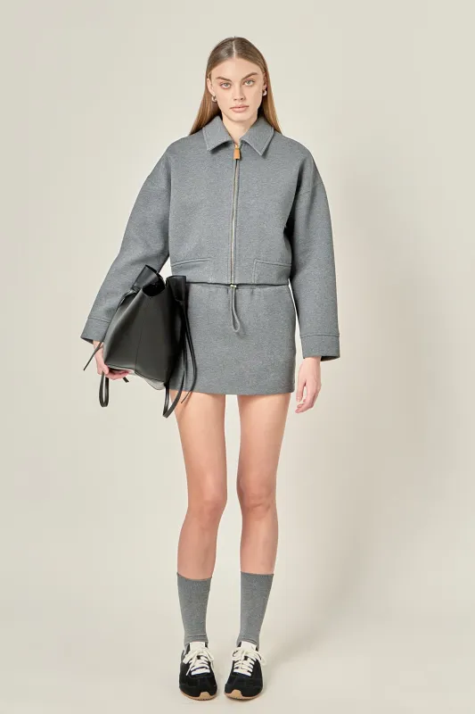 French Terry Zip-Up Jacket sold by English Factory