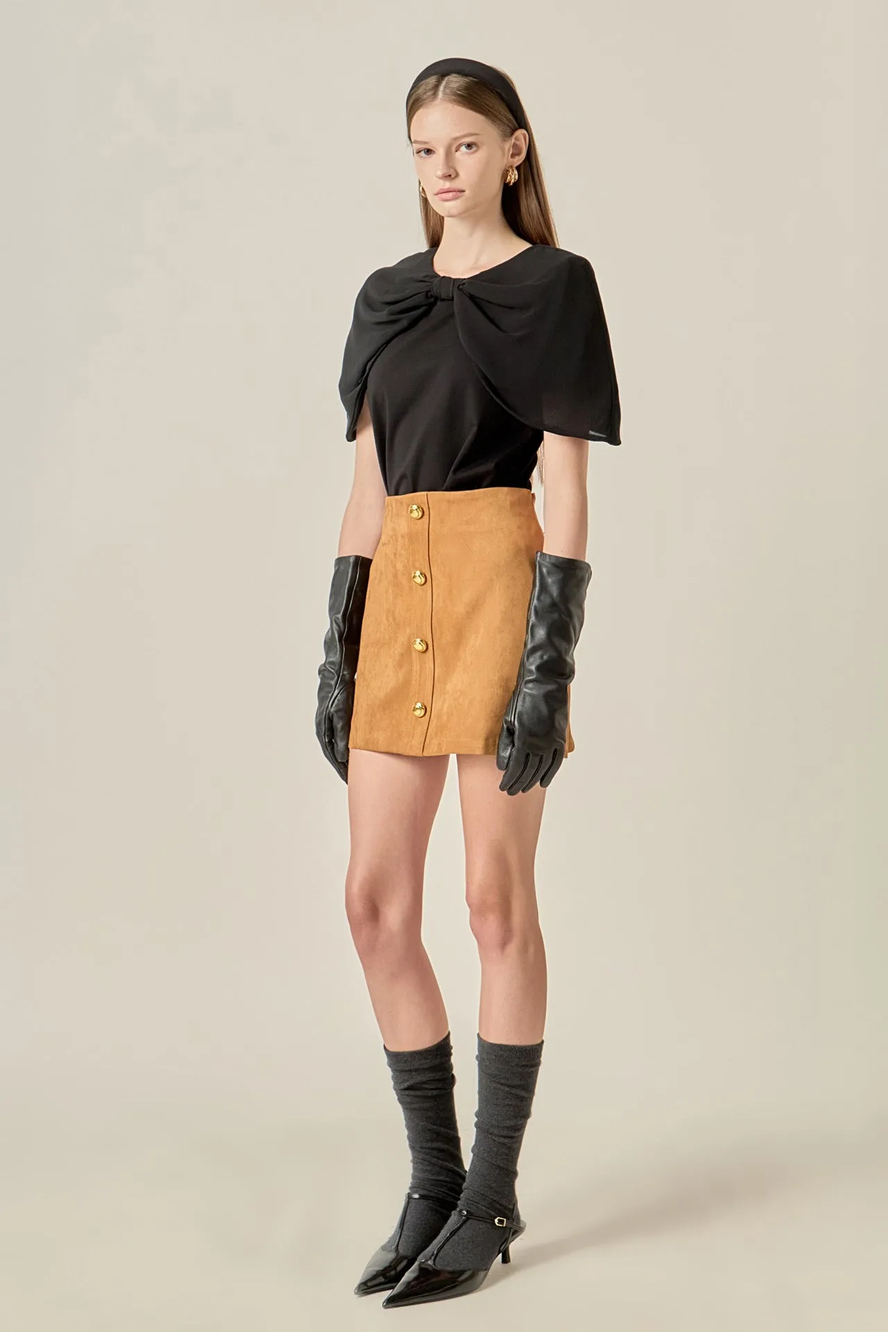 Bow Mixed Media Top sold by English Factory product image thumbnail 4