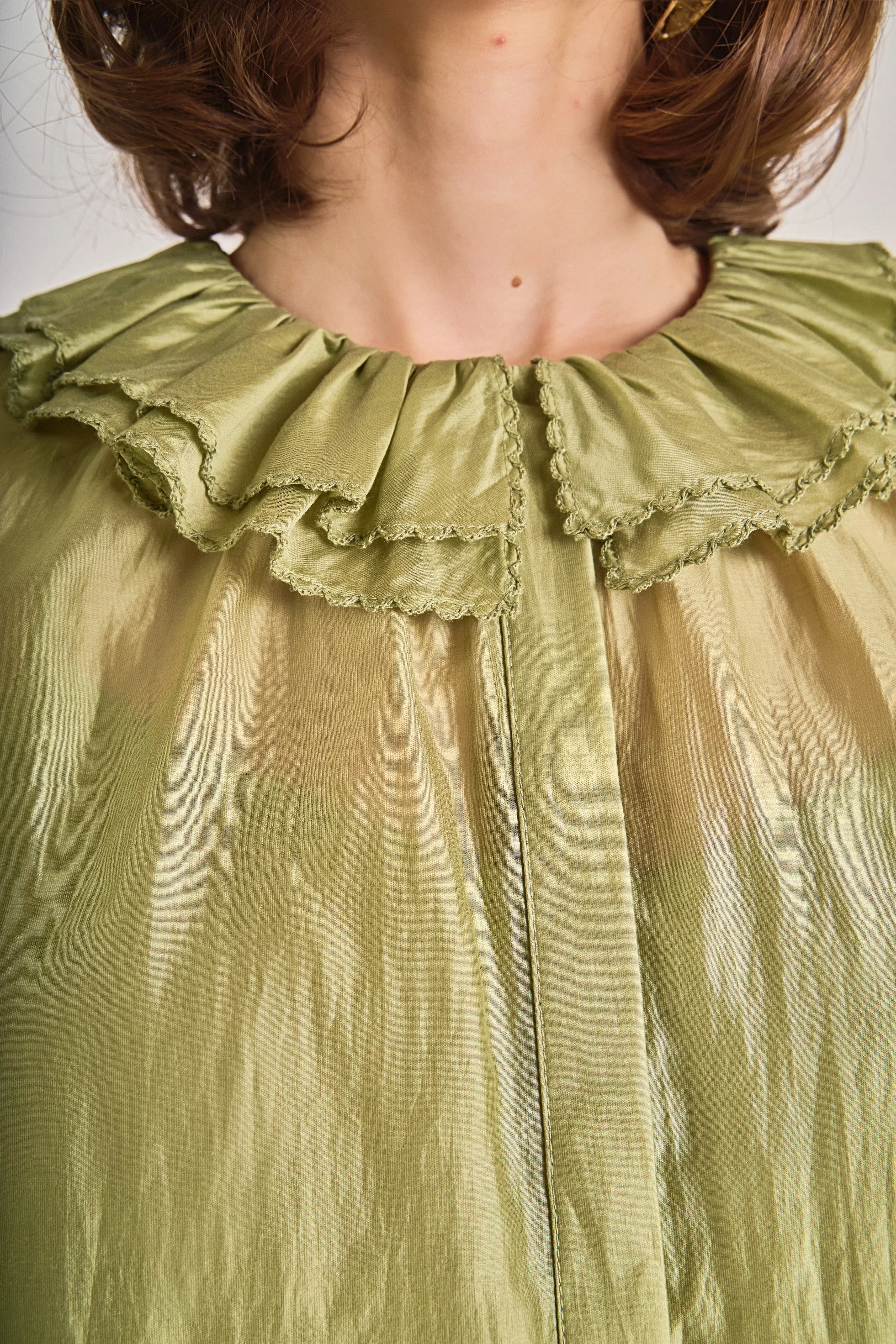 Ruffled Short Sleeve Blouse sold by English Factory product image thumbnail 3