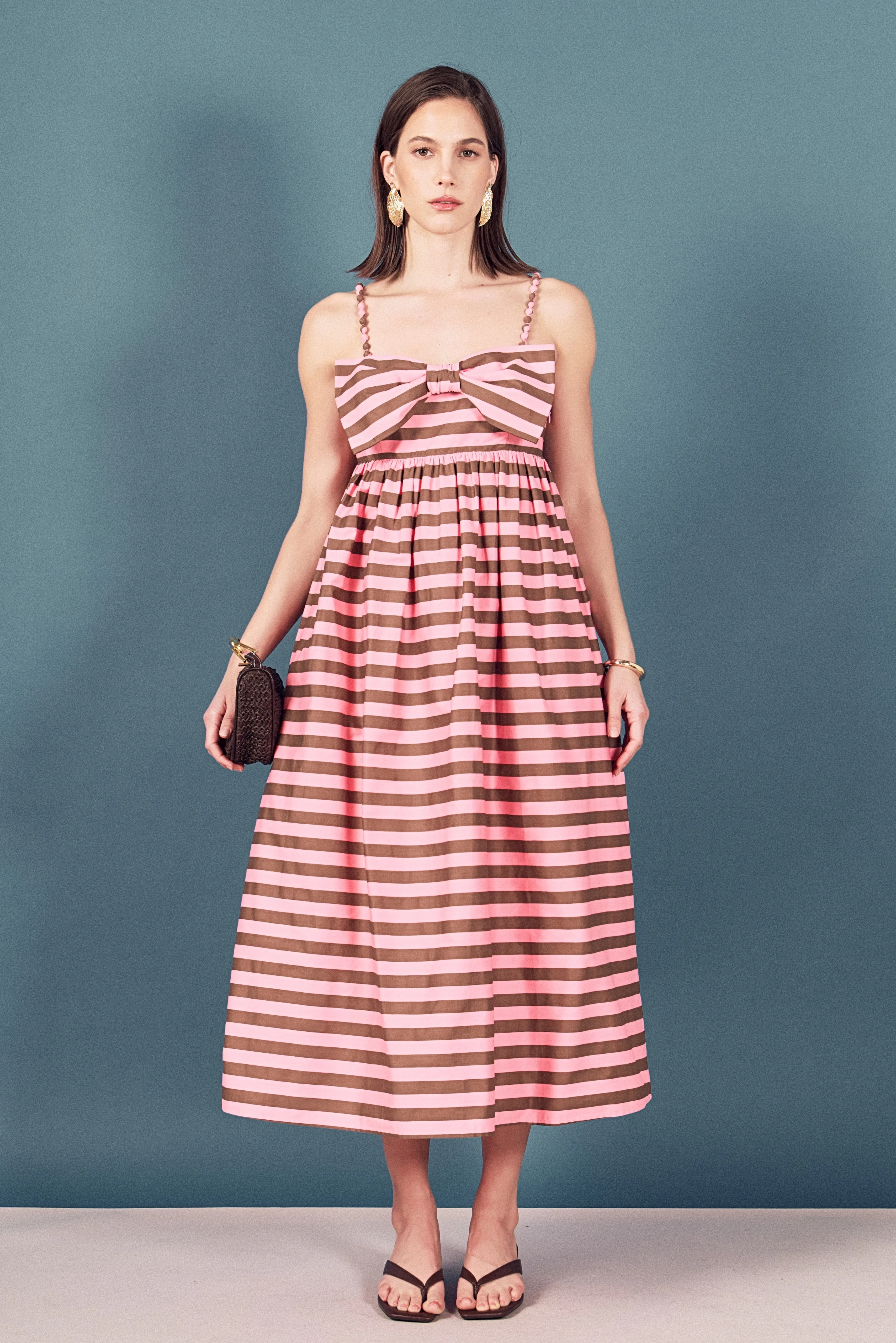 Striped Midi Dress sold by English Factory