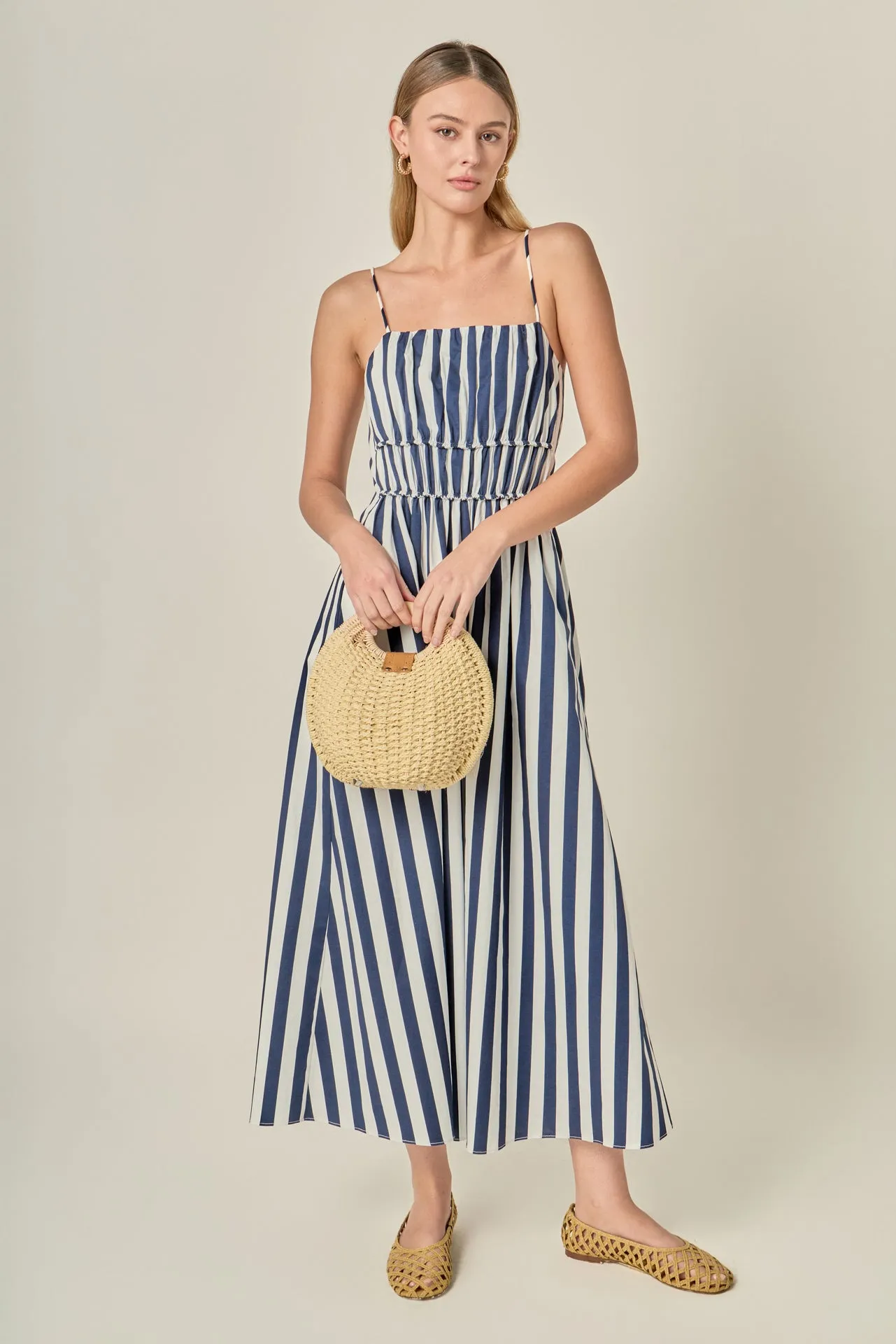 Stripe Sleeveless Maxi Dress sold by English Factory product image thumbnail 5