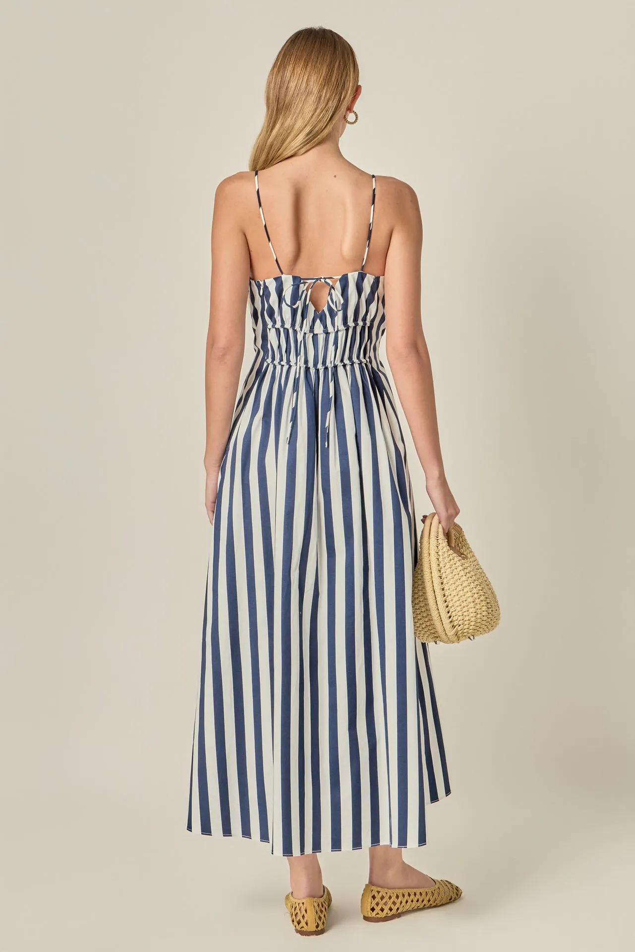 Stripe Sleeveless Maxi Dress sold by English Factory product image thumbnail 4