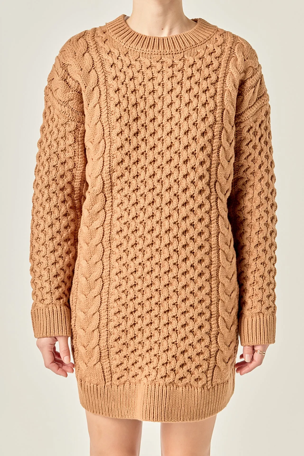 Oversized Cable Knit Dress sold by English Factory product image thumbnail 2