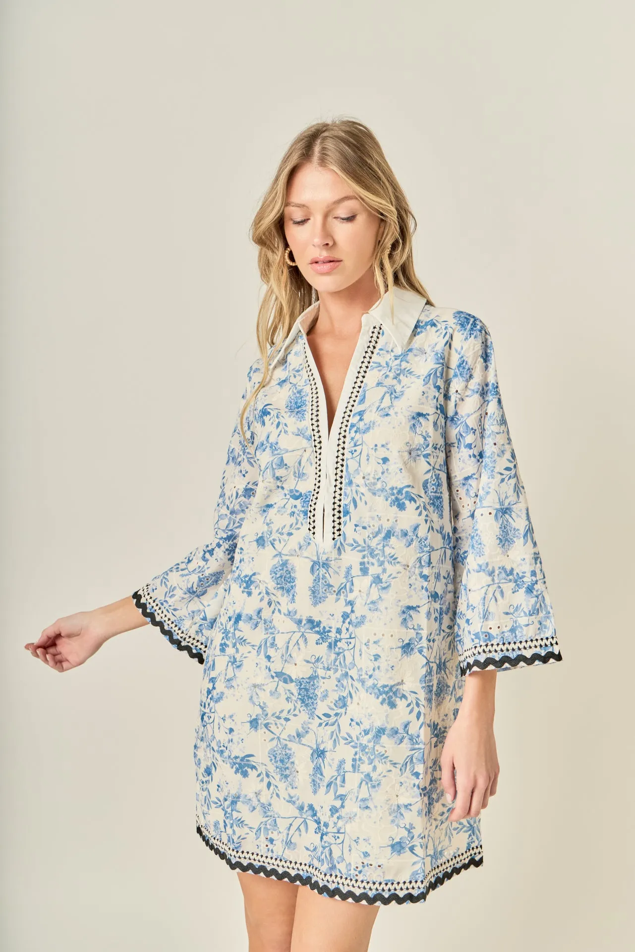 Floral Embroidery Mini Dress sold by English Factory product image thumbnail 5