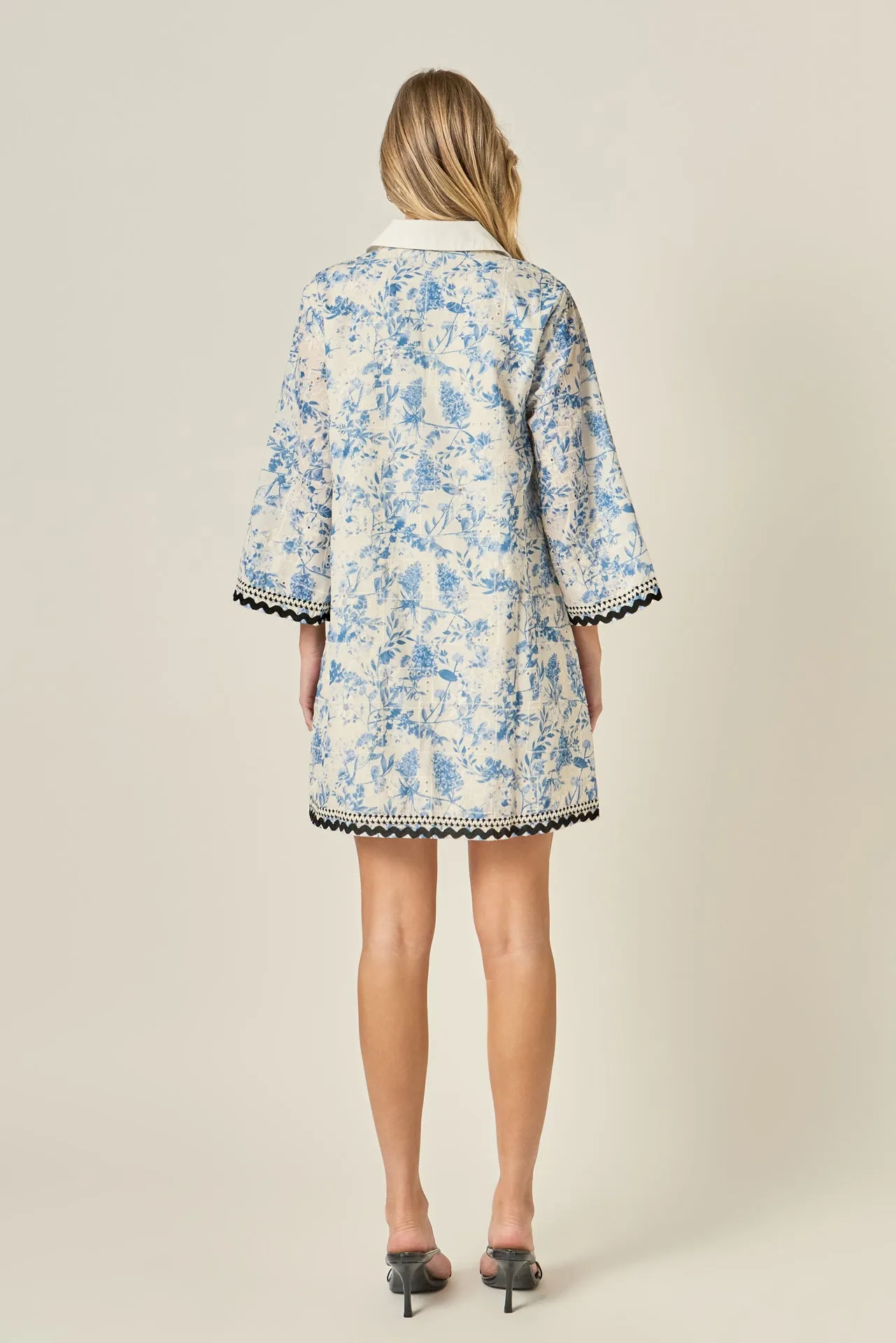 Floral Embroidery Mini Dress sold by English Factory product image thumbnail 4