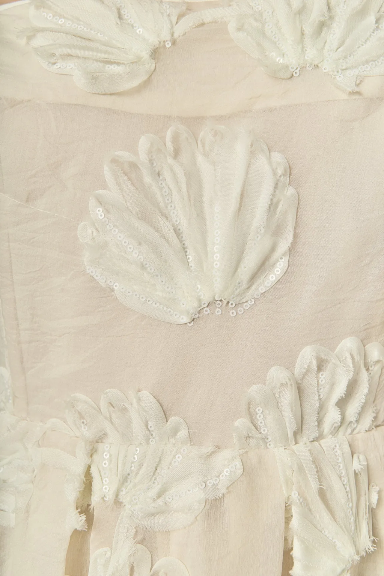 Embroidered Shell Sleeveless Midi Dress sold by English Factory product image thumbnail 3