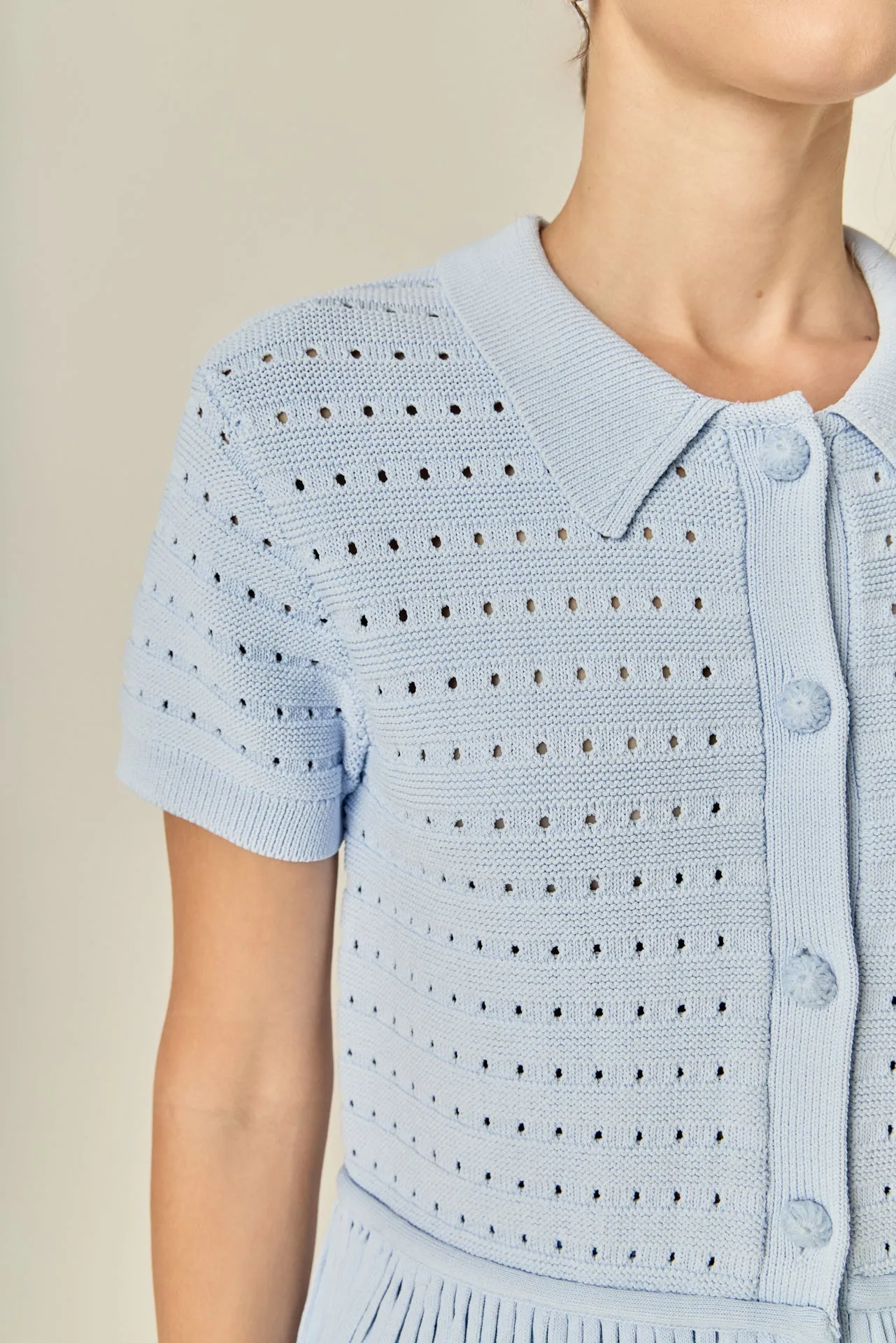 Fringe Detail Knit Top sold by English Factory product image thumbnail 3