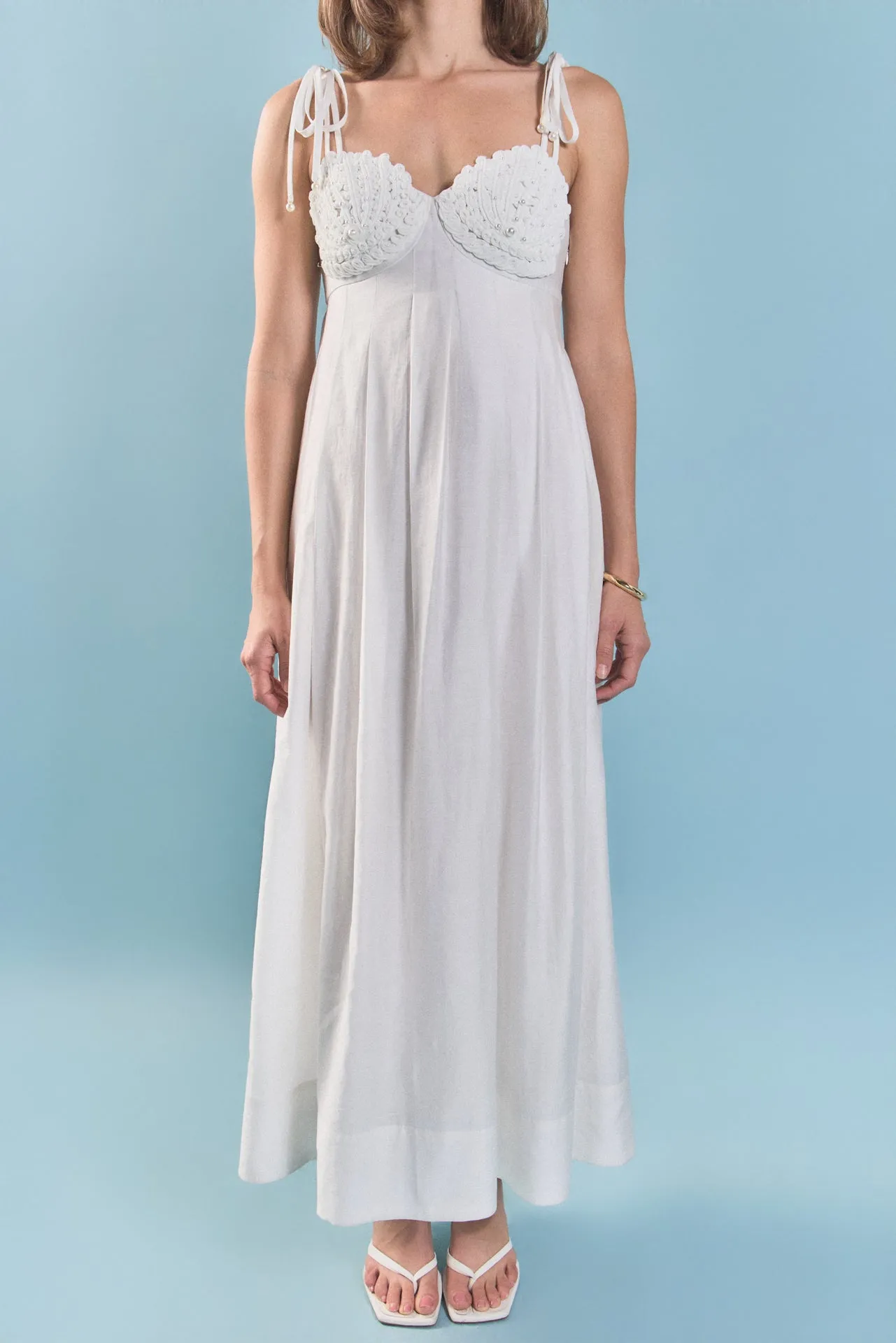 Pearl Seashell Maxi Dress sold by English Factory product image thumbnail 2