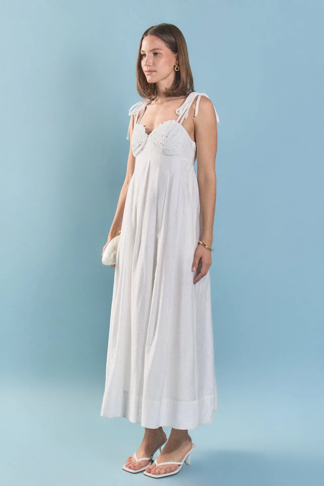 Pearl Seashell Maxi Dress sold by English Factory product image thumbnail 5
