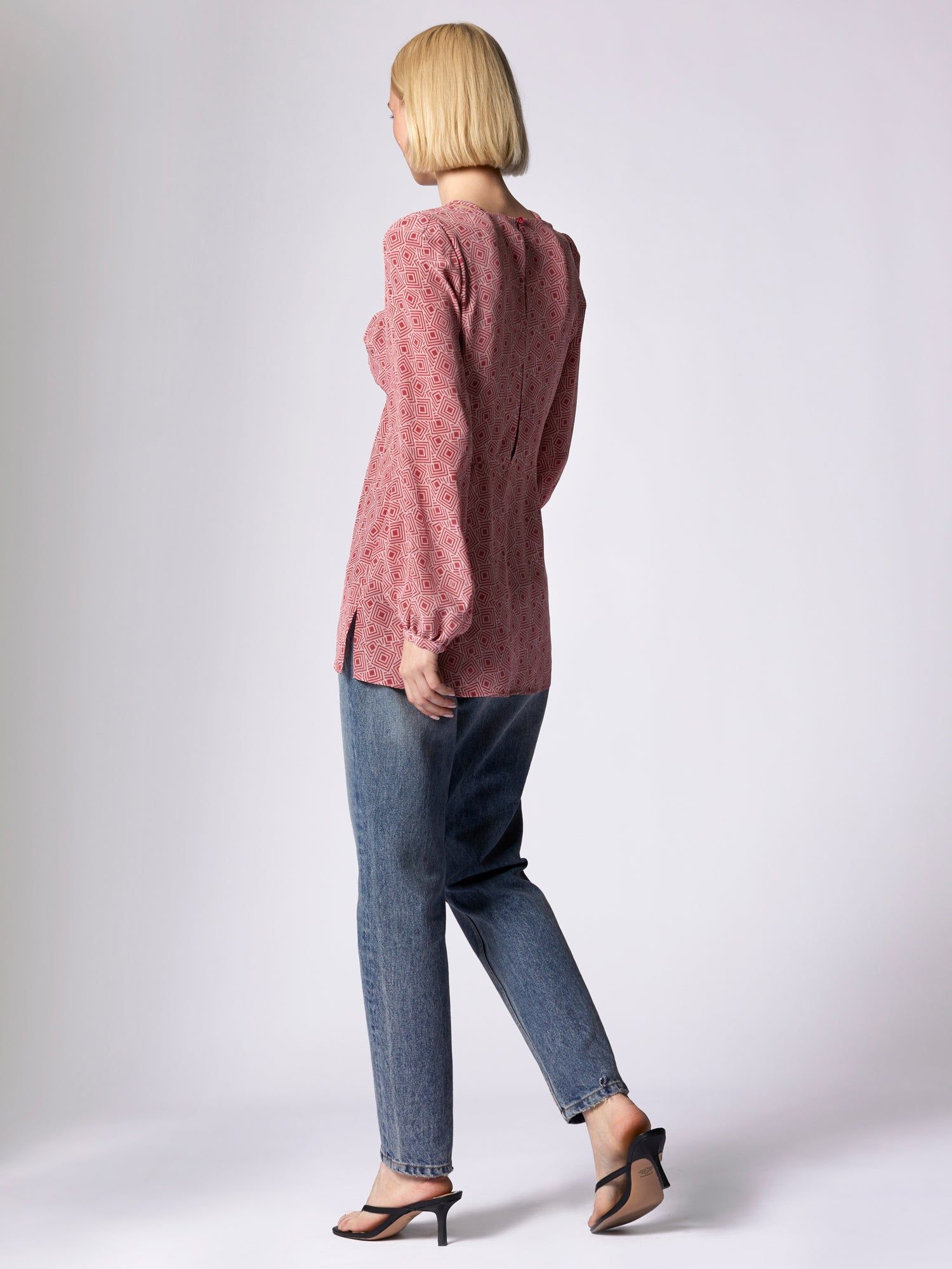 ARDEN LONG SLEEVE SILK TOP sold by Equipment product image thumbnail 5