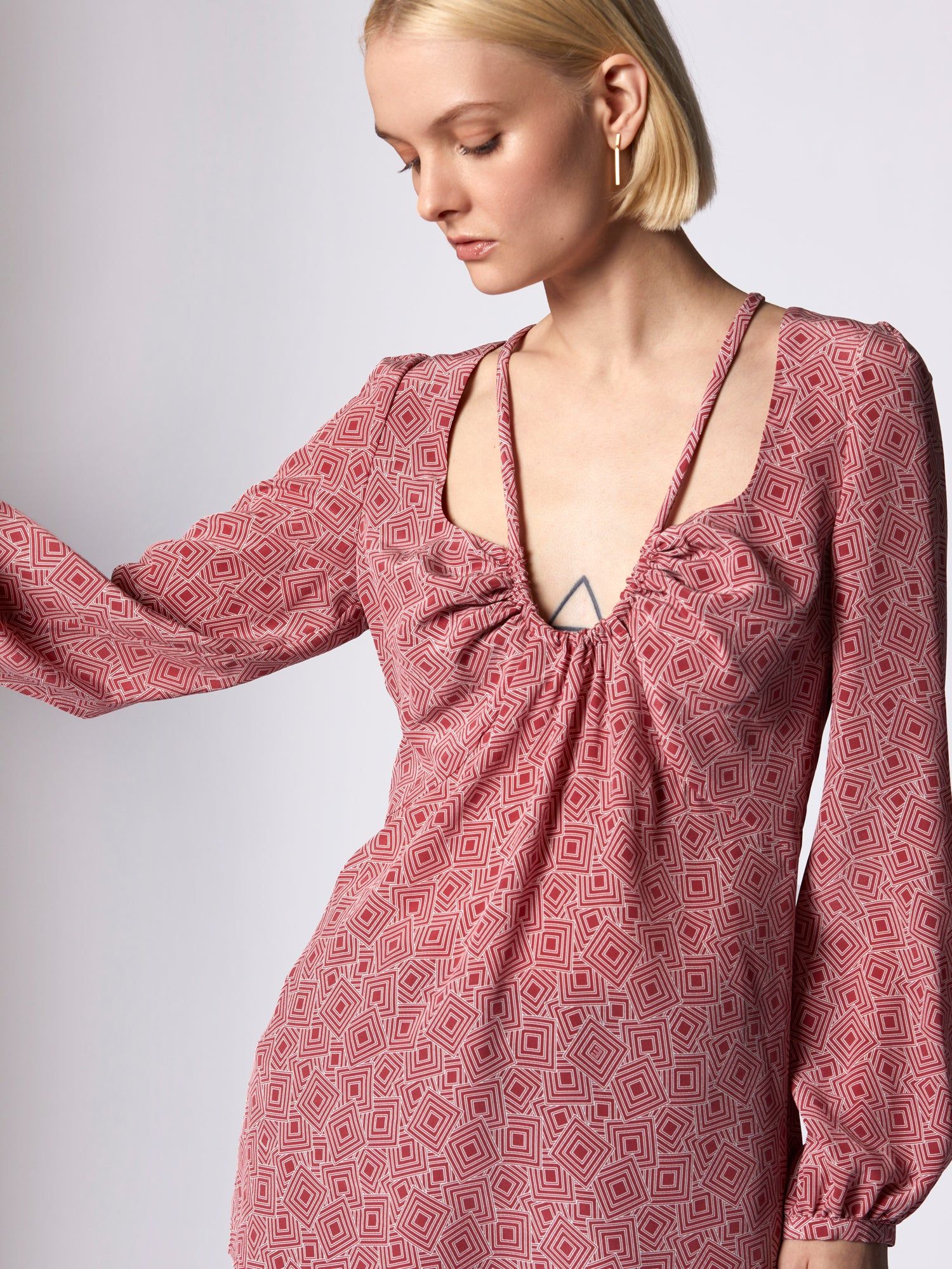 ARDEN LONG SLEEVE SILK TOP sold by Equipment product image thumbnail 2