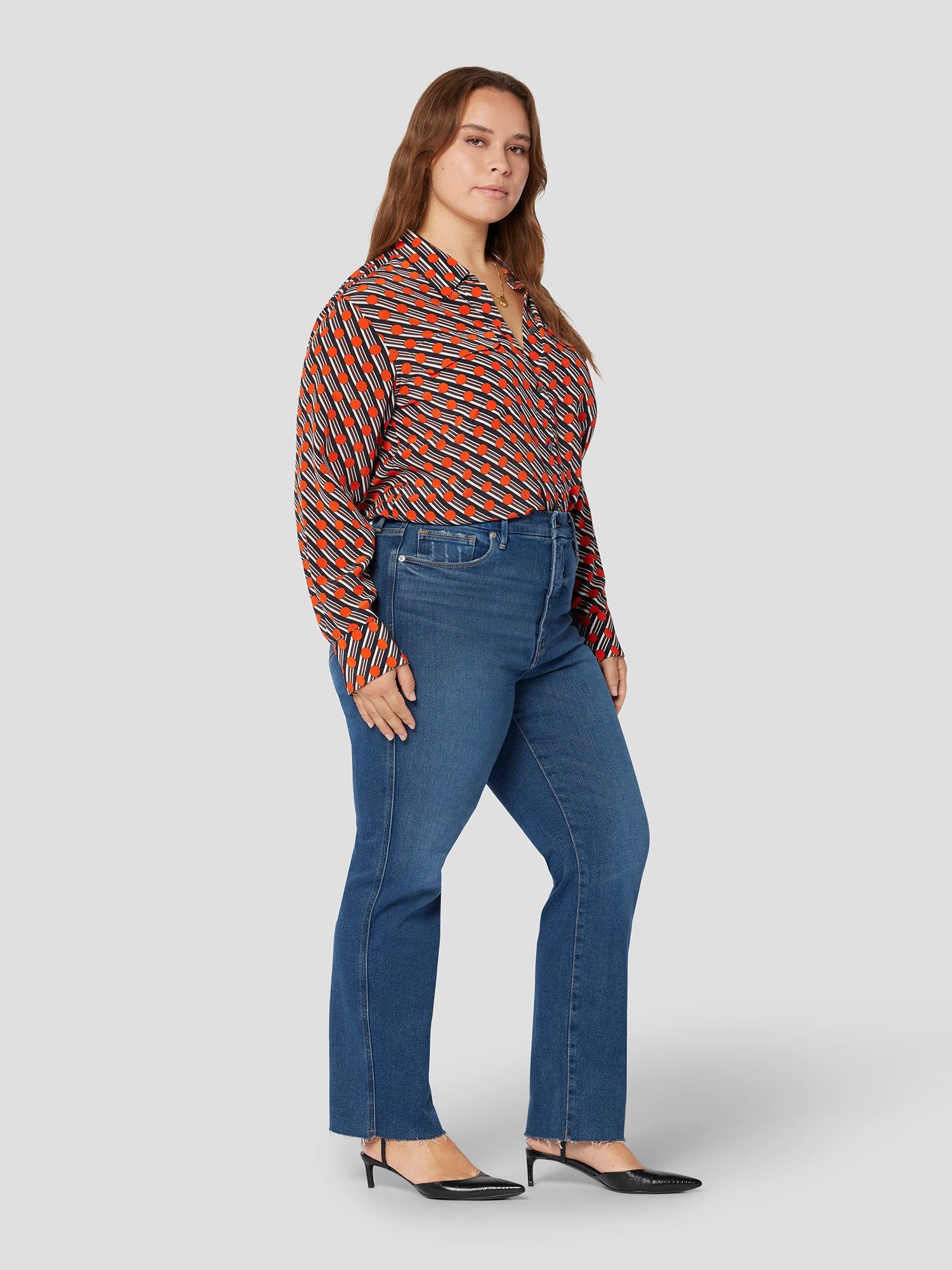 Slim Signature Silk Shirt sold by Equipment product image thumbnail 10