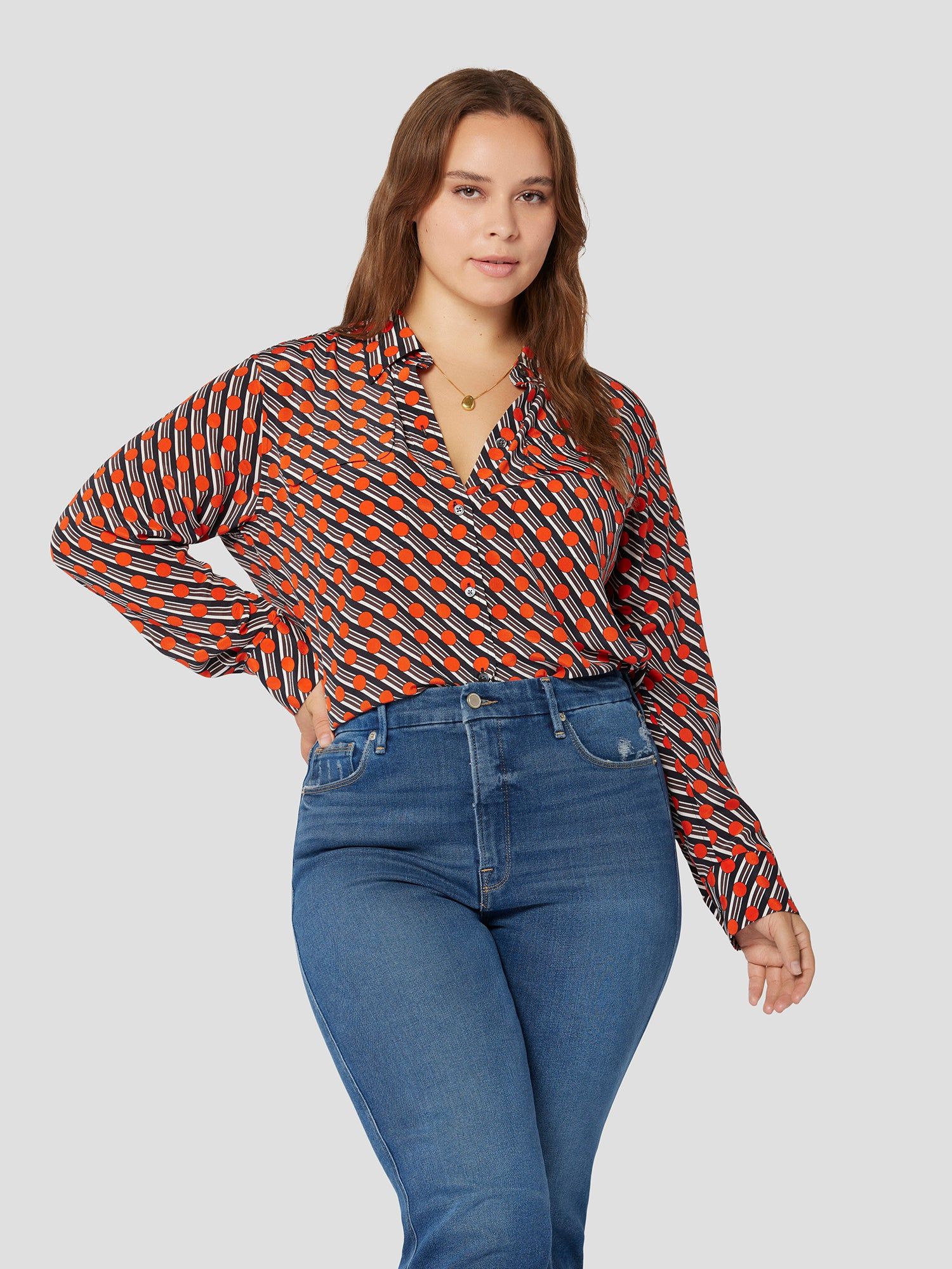 Slim Signature Silk Shirt sold by Equipment product image thumbnail 13