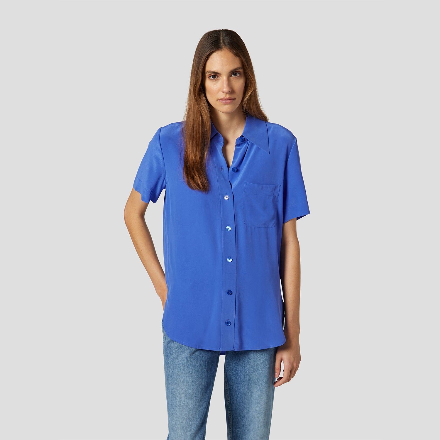 SHORT SLEEVE QUINNE SILK SHIRT sold by Equipment product image thumbnail 5
