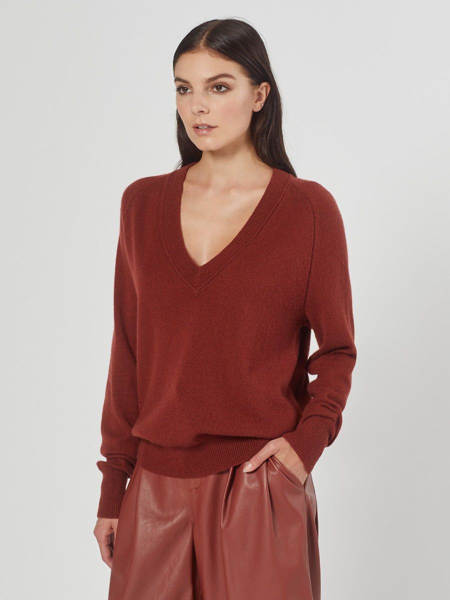 Madalene V-Neck Cashmere Sweater sold by Equipment product image thumbnail 2