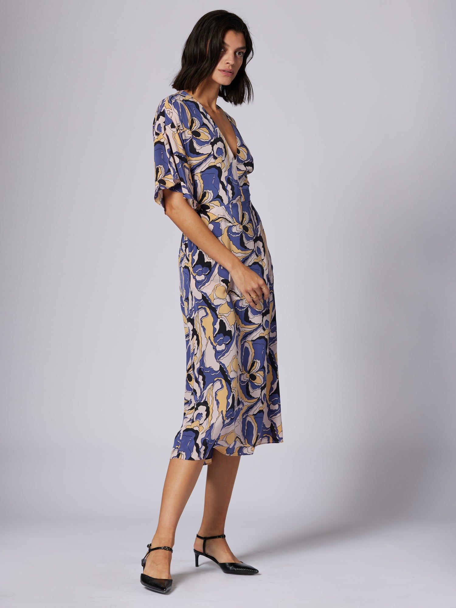 ROSITA MIDI SILK DRESS sold by Equipment product image thumbnail 3