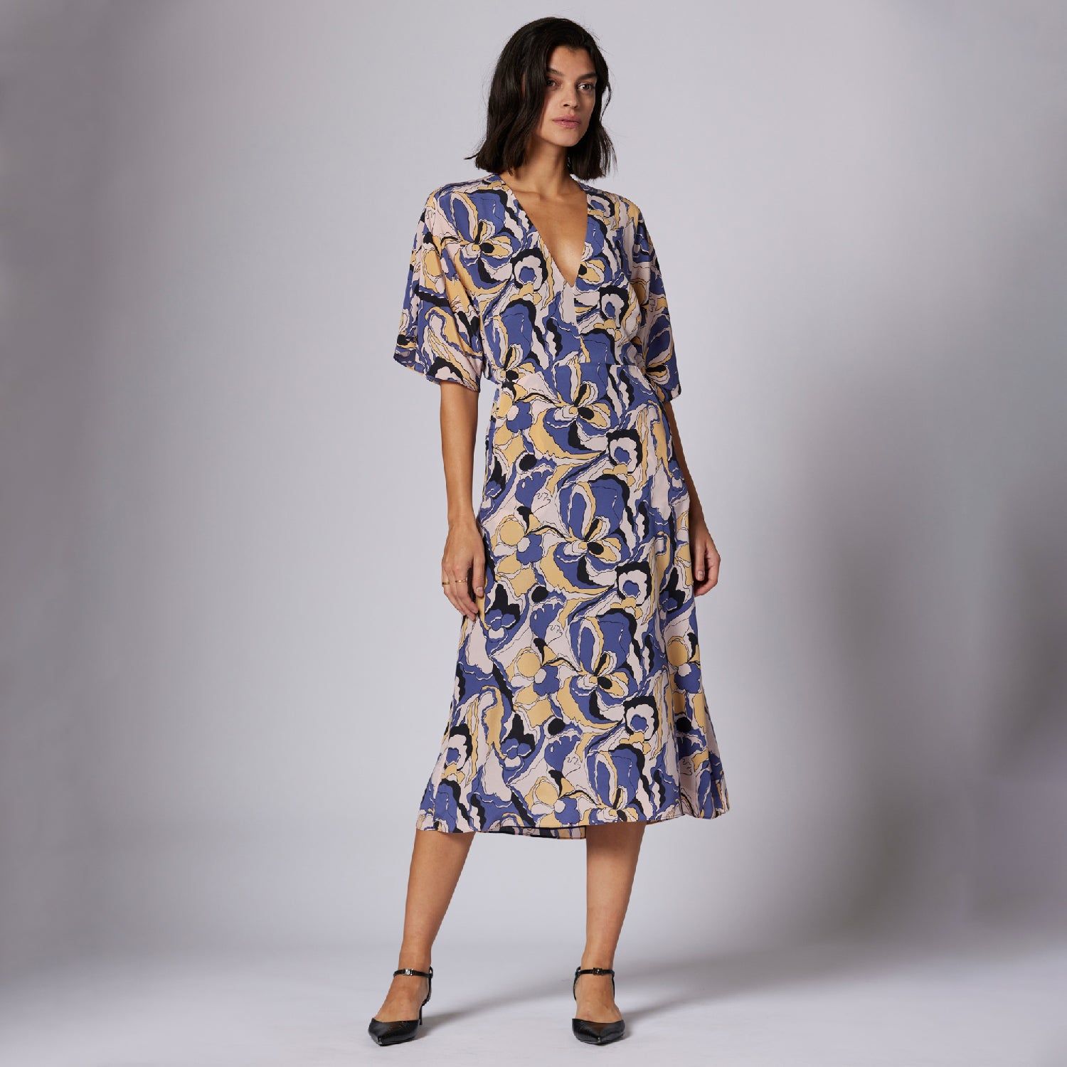 ROSITA MIDI SILK DRESS sold by Equipment product image thumbnail 5