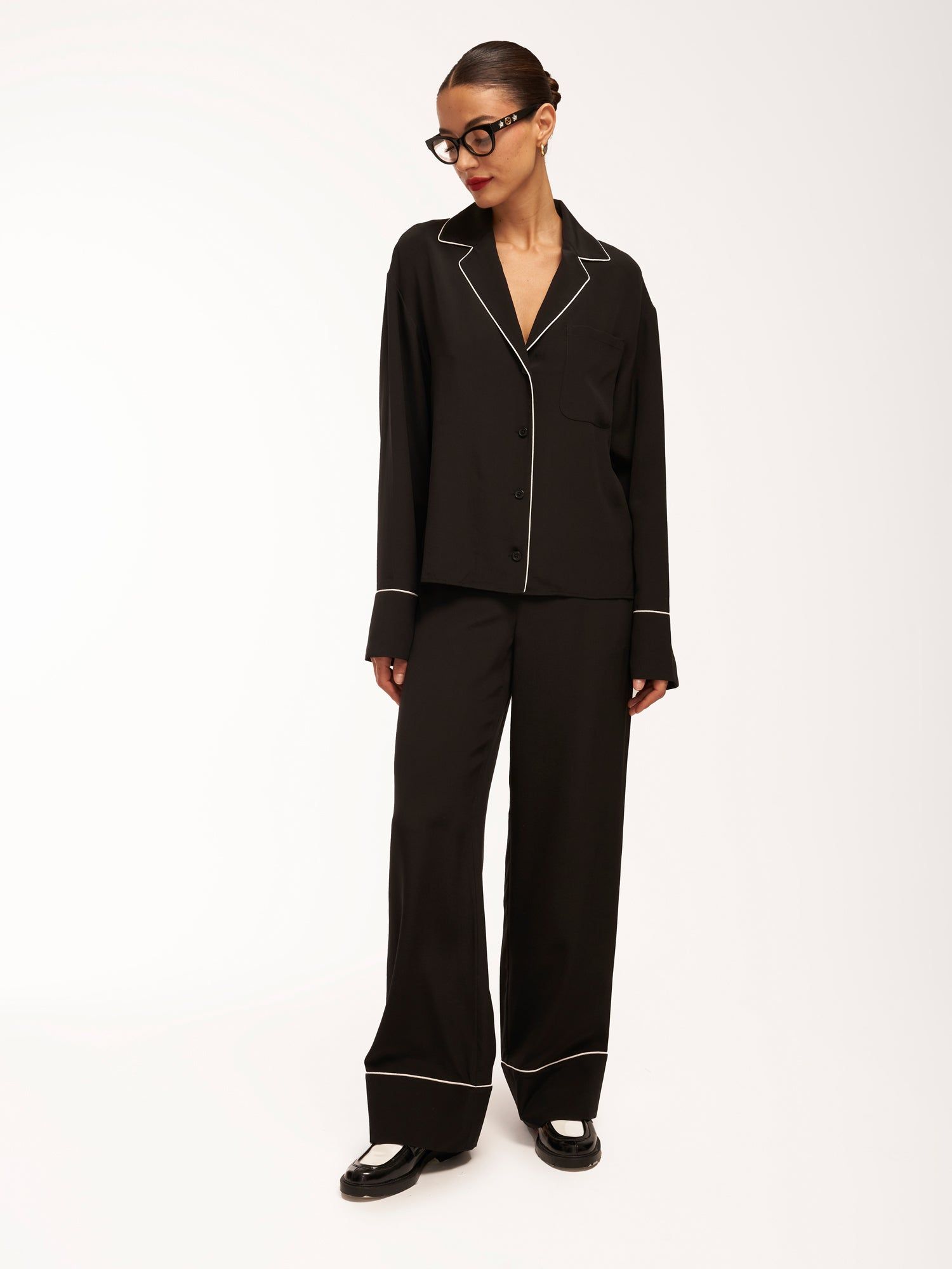 Shalom Long Sleeve Silk Shirt sold by Equipment