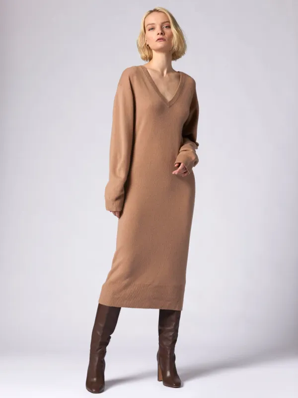 Jeannie Cashmere Midi Dress sold by Equipment