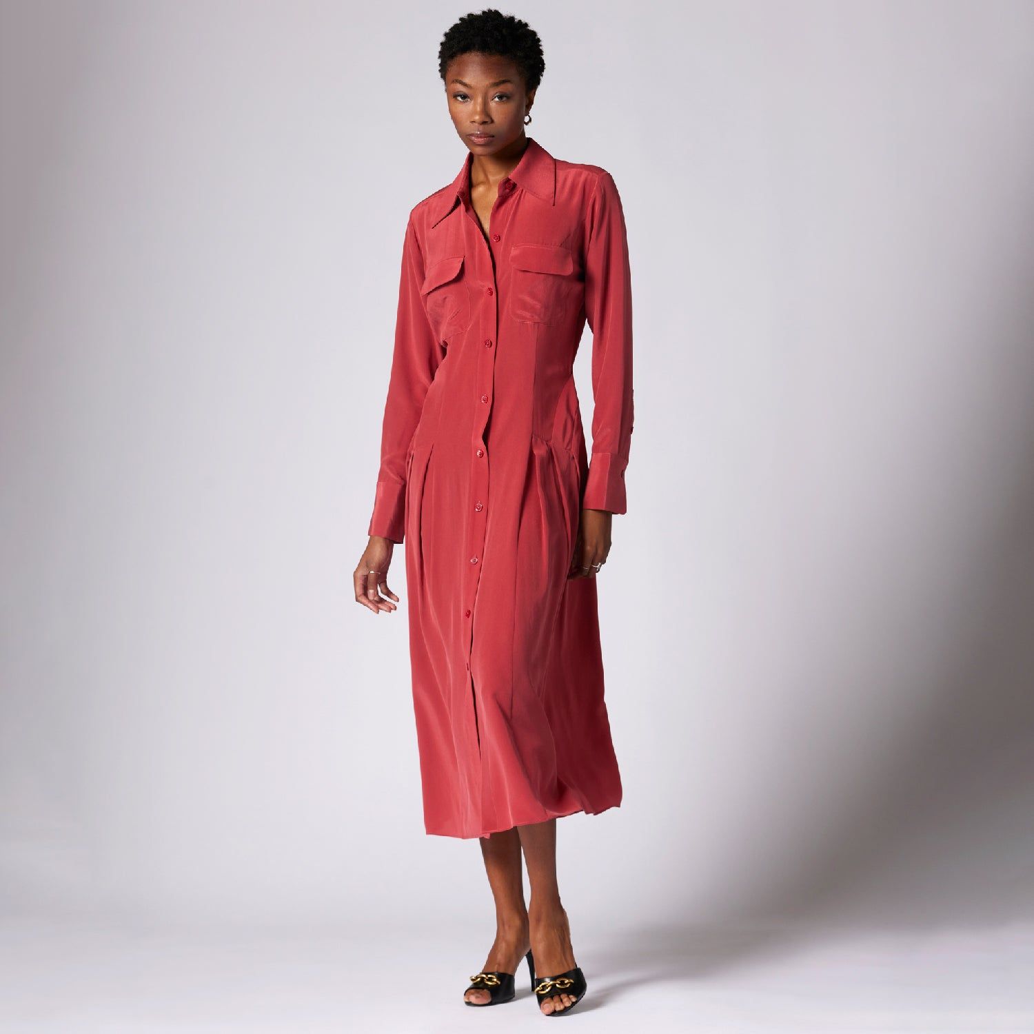 NATACHA MIDI SILK DRESS sold by Equipment product image thumbnail 5