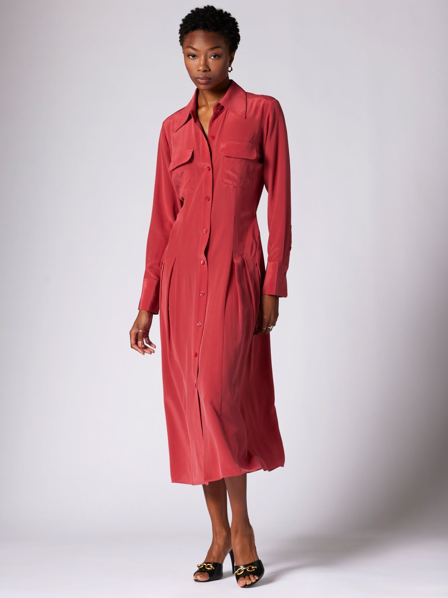 NATACHA MIDI SILK DRESS sold by Equipment