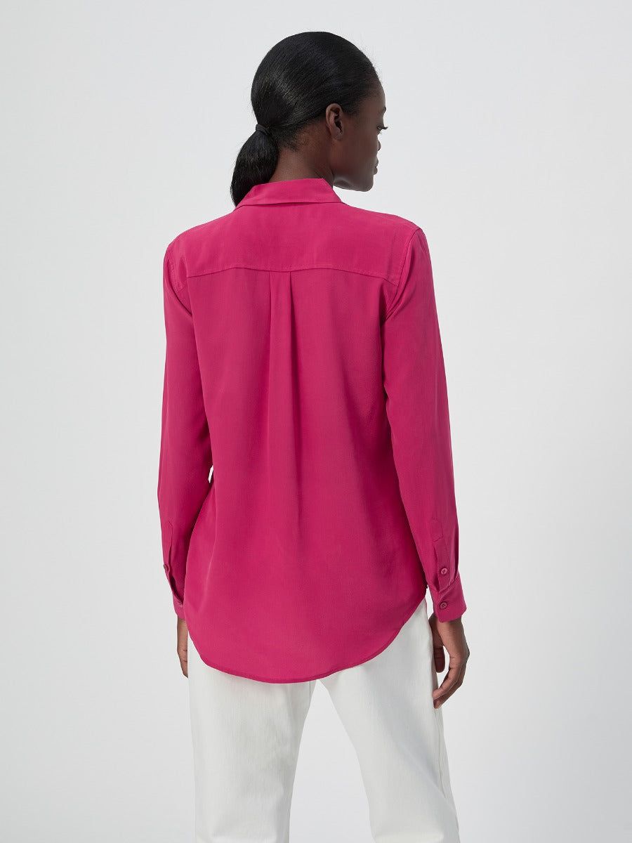 SLIM SIGNATURE SILK SHIRT sold by Equipment product image thumbnail 4