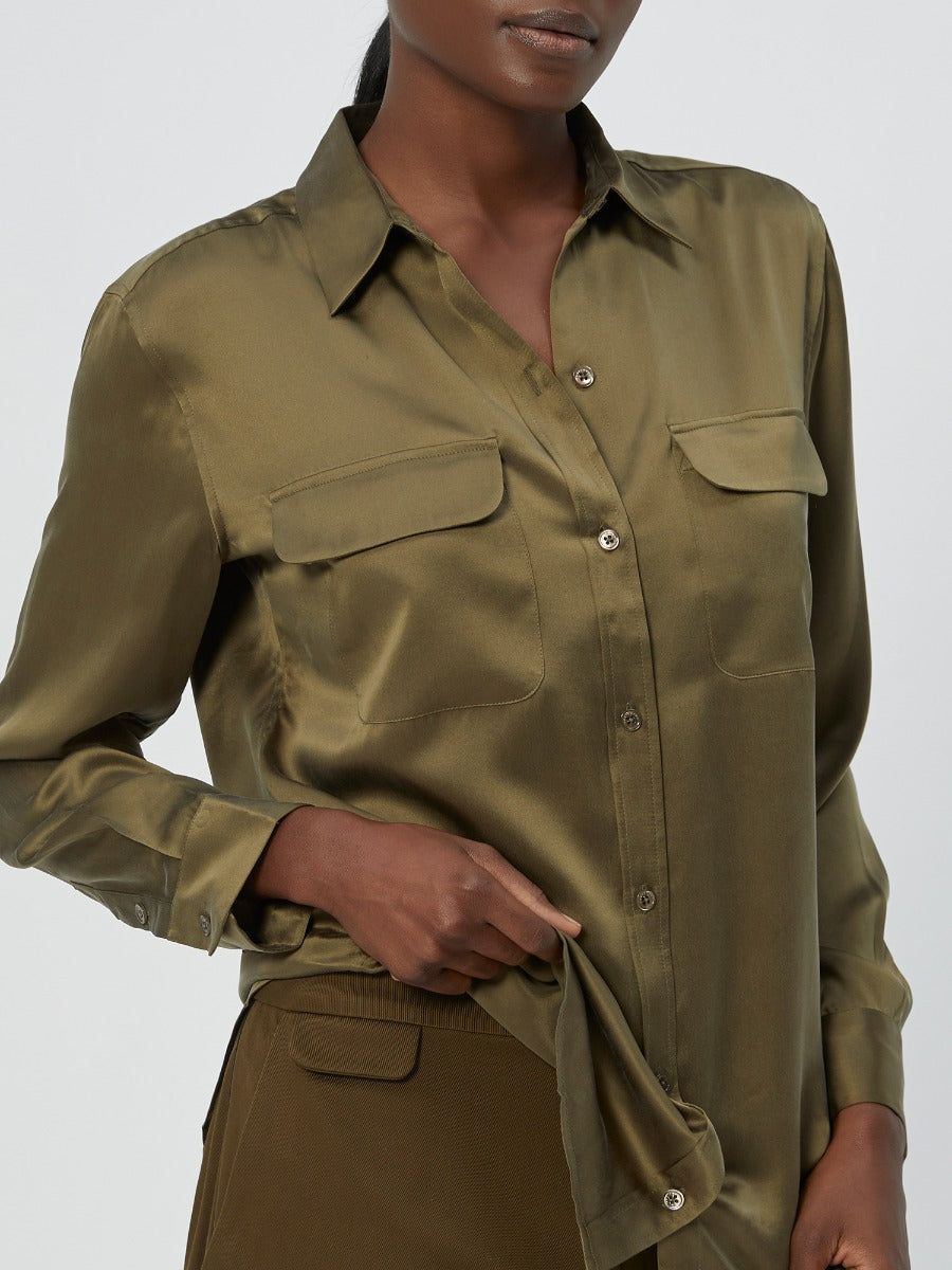 SIGNATURE SILK SHIRT sold by Equipment product image thumbnail 3