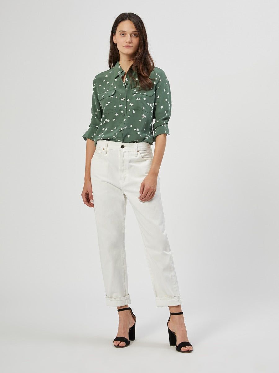 SLIM SIGNATURE SILK SHIRT sold by Equipment