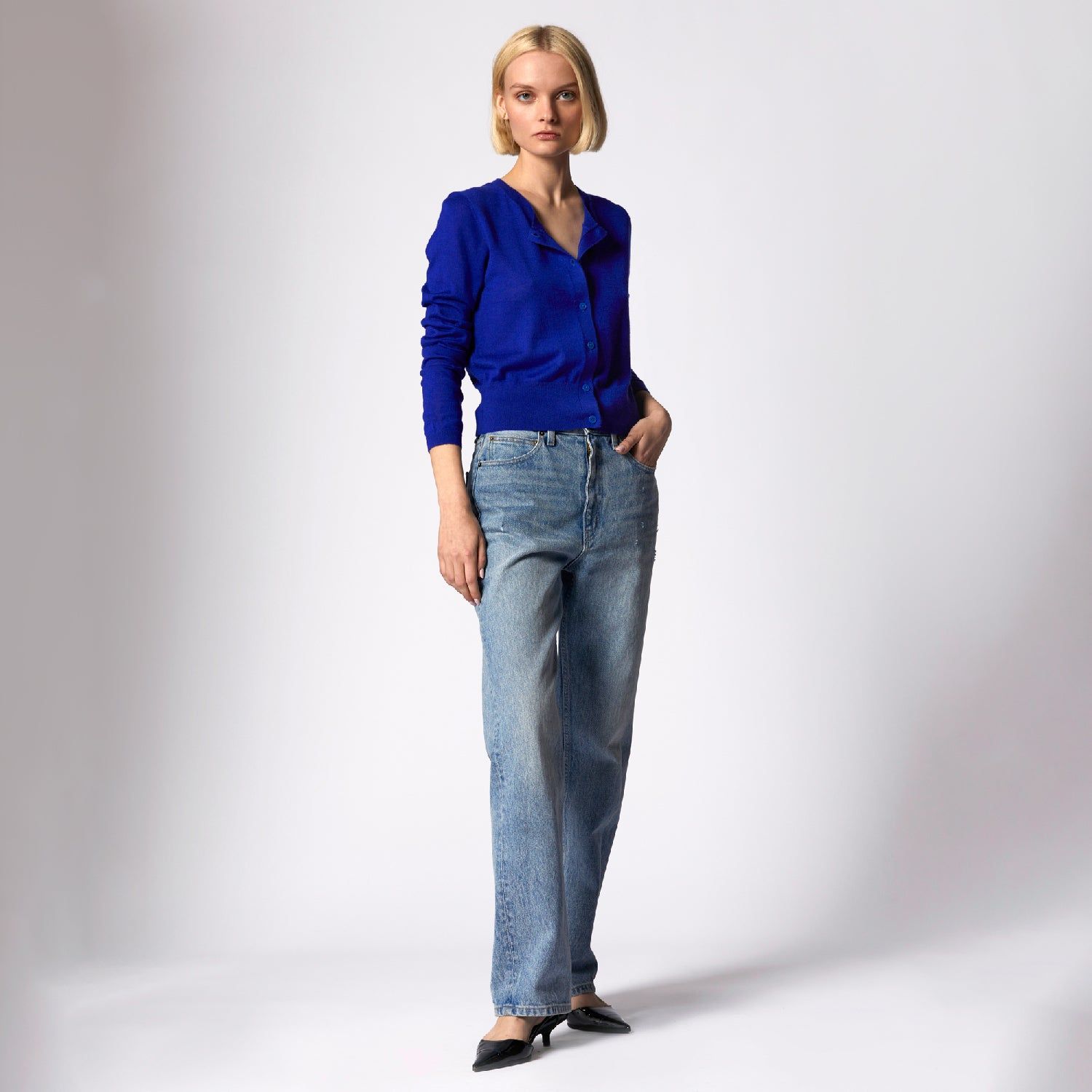 Rozeen Cashmere Cardigan sold by Equipment product image thumbnail 5