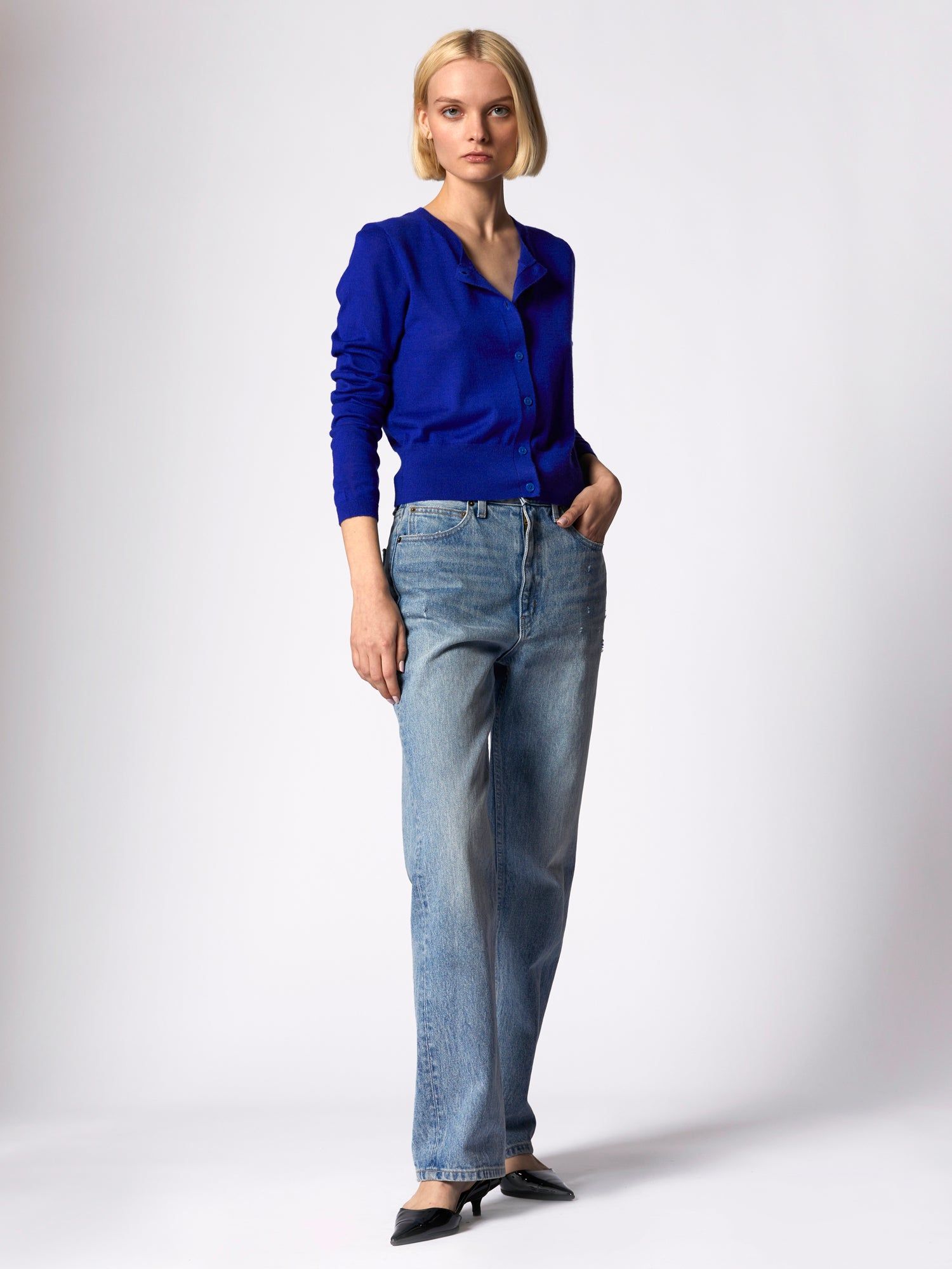 Rozeen Cashmere Cardigan sold by Equipment product image thumbnail 3