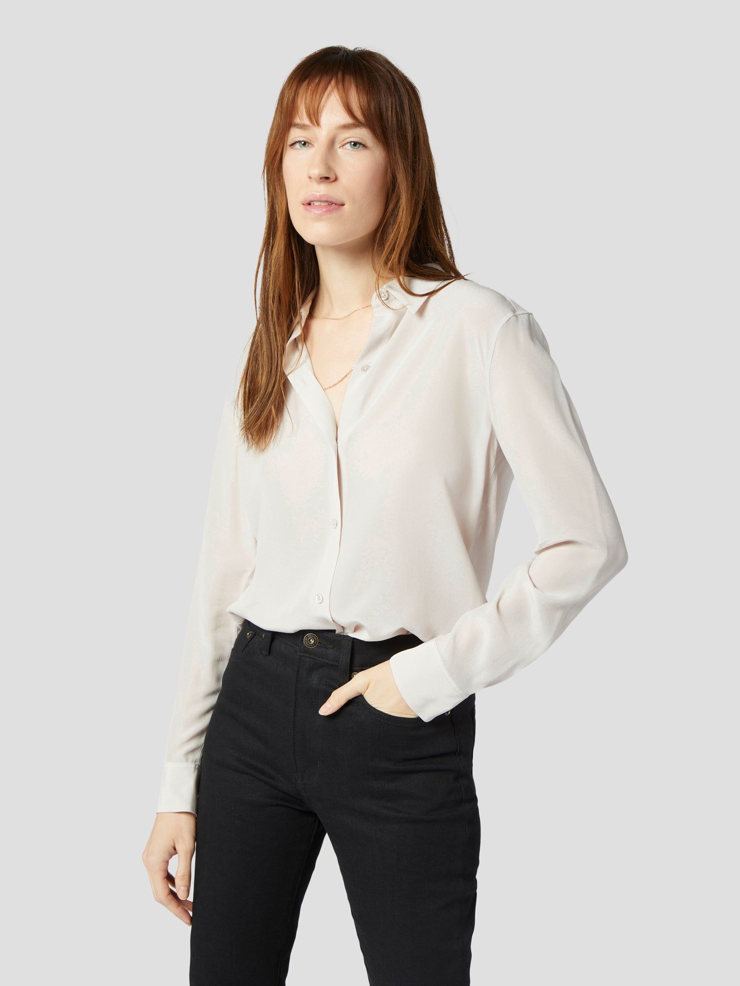 ESSENTIAL SILK SHIRT sold by Equipment product image thumbnail 3