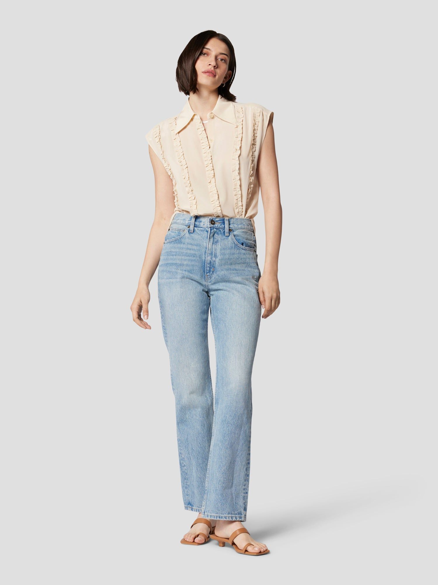 SOLINE SLEEVELESS SILK TOP sold by Equipment product image thumbnail 2