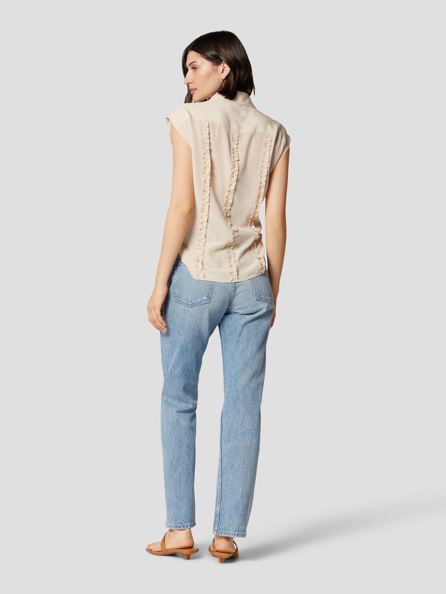 SOLINE SLEEVELESS SILK TOP sold by Equipment product image thumbnail 6