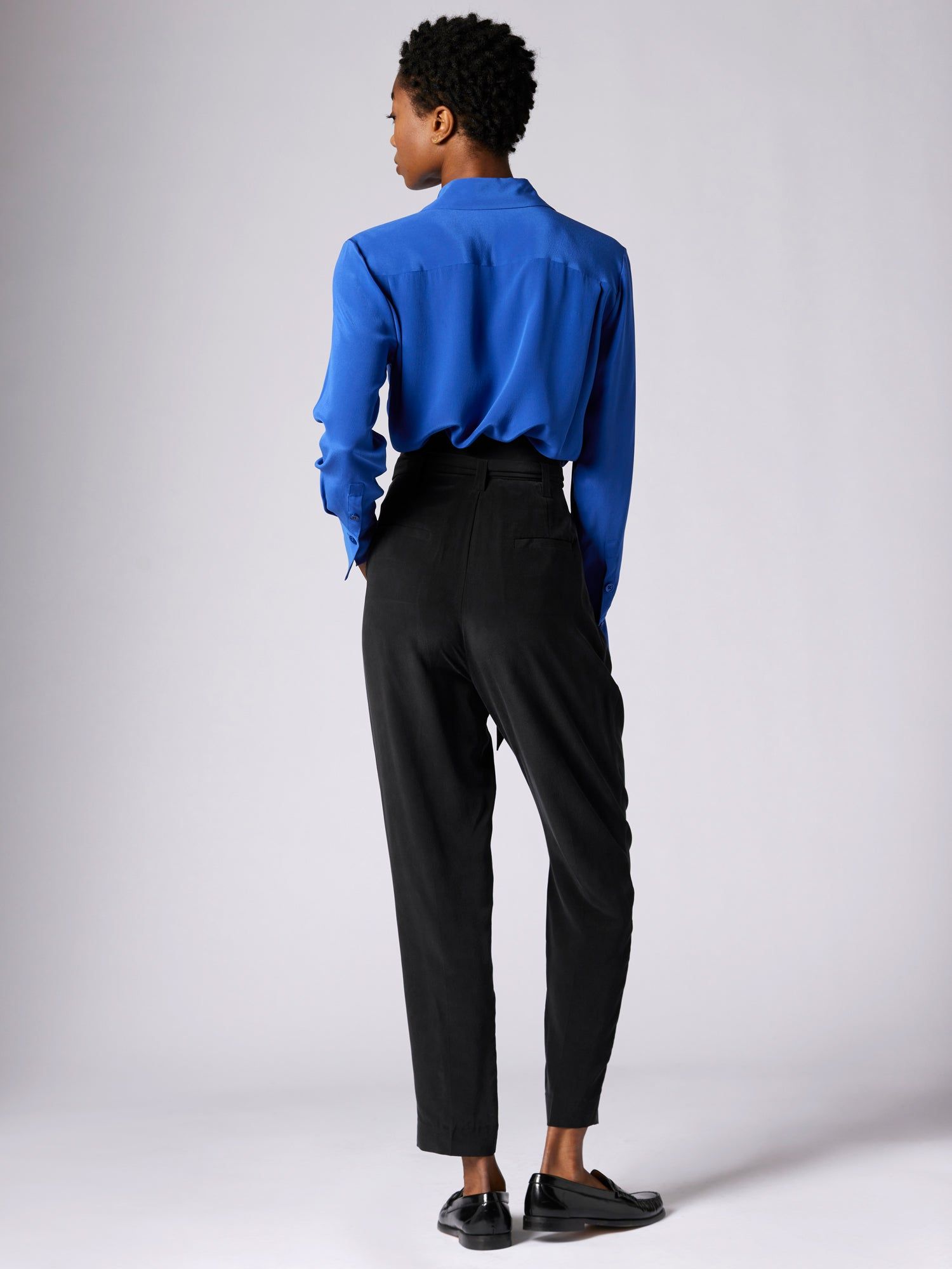 QUINNE LONG SLEEVE SILK SHIRT sold by Equipment product image thumbnail 4