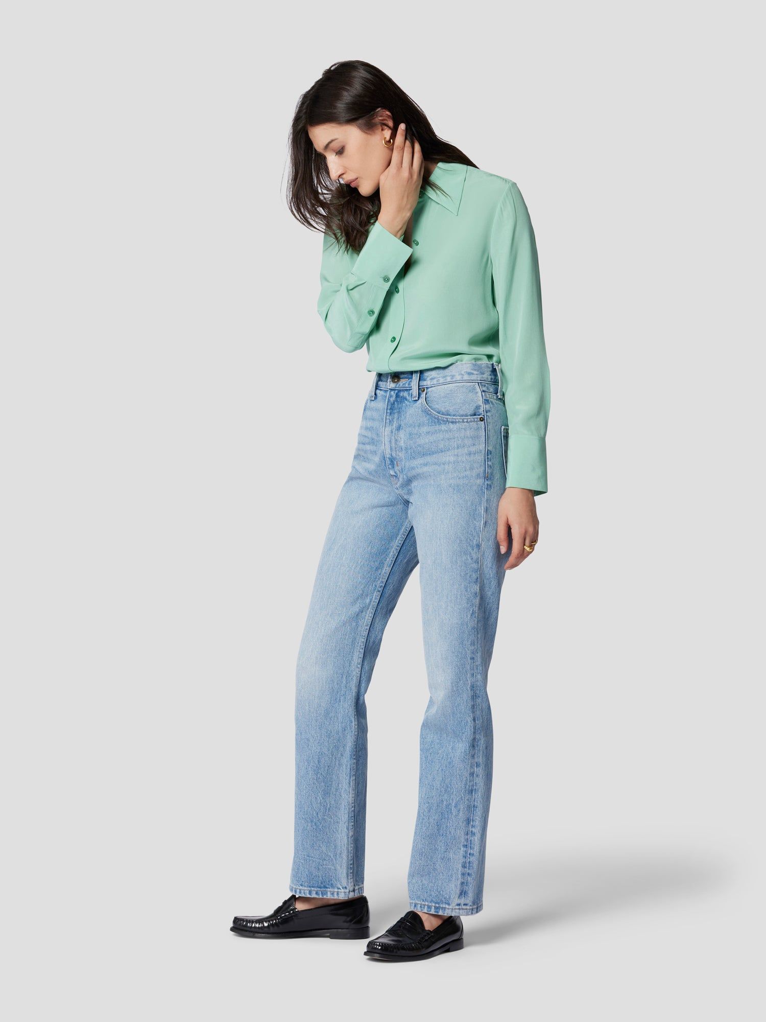 LEONA SILK SHIRT sold by Equipment product image thumbnail 4