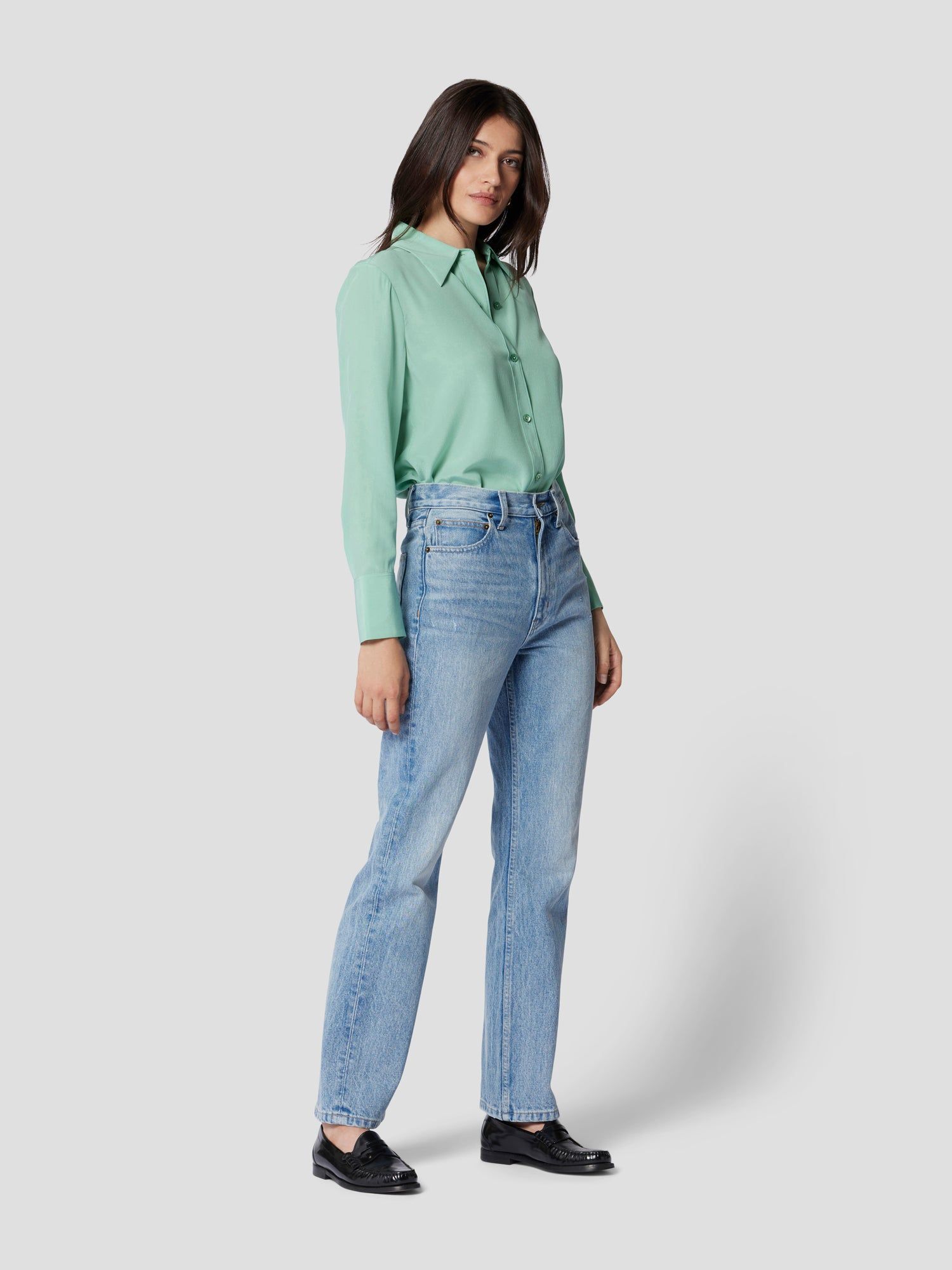 LEONA SILK SHIRT sold by Equipment product image thumbnail 5