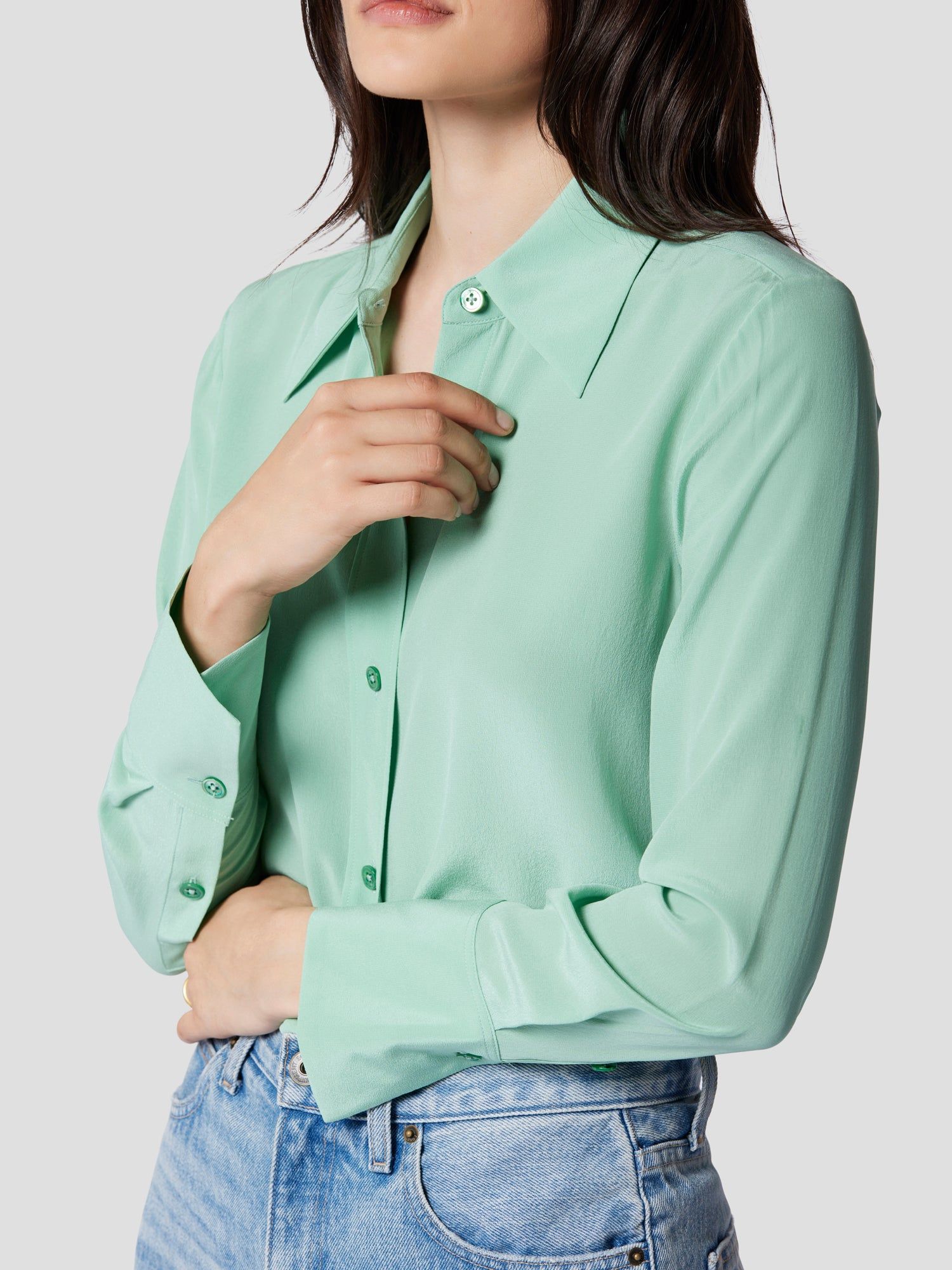 LEONA SILK SHIRT sold by Equipment product image thumbnail 3