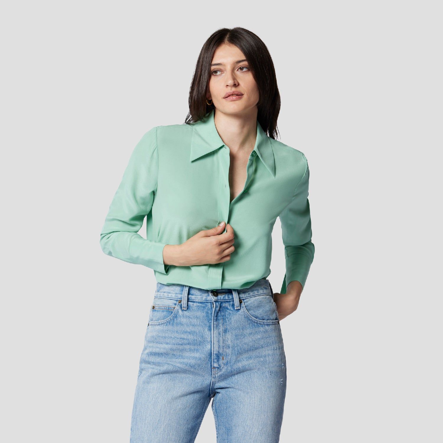 LEONA SILK SHIRT sold by Equipment product image thumbnail 7