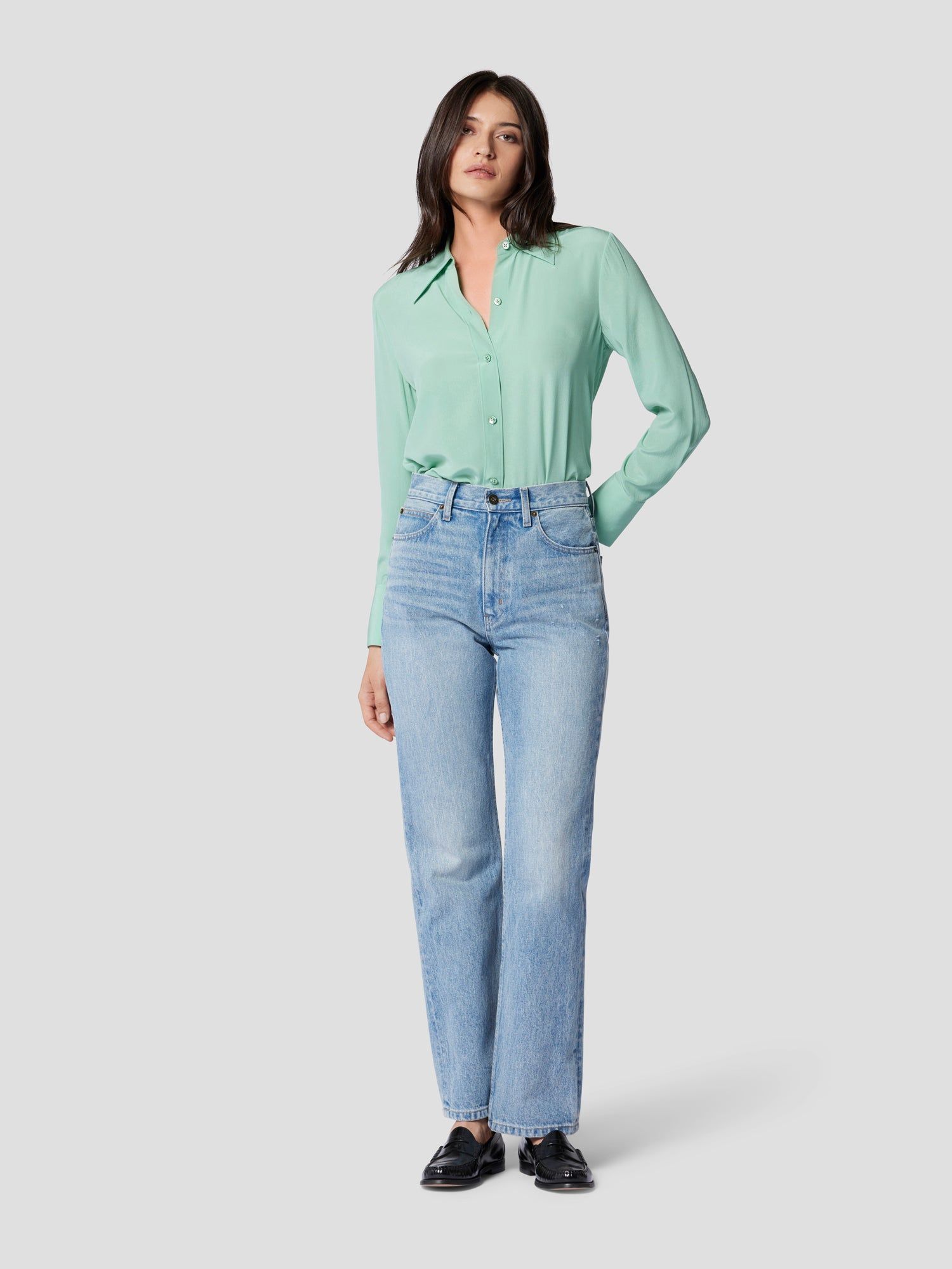 LEONA SILK SHIRT sold by Equipment product image thumbnail 2