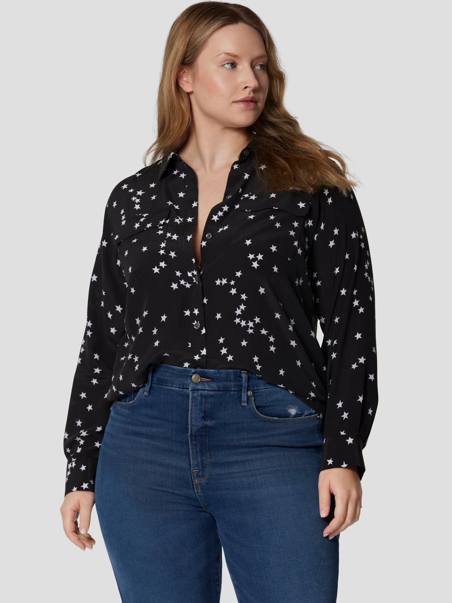 Slim Signature Silk Shirt sold by Equipment product image thumbnail 11