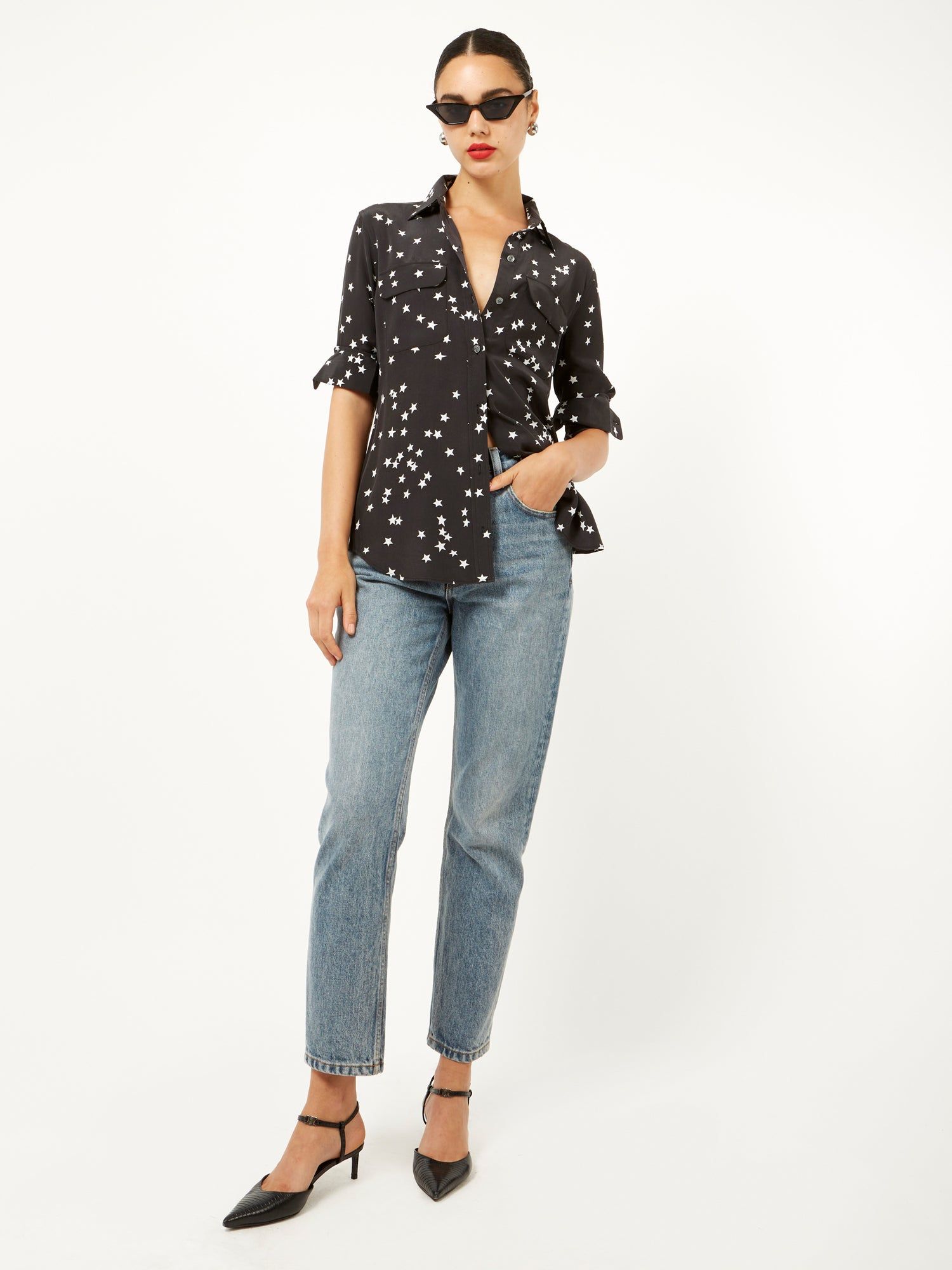 Slim Signature Silk Shirt sold by Equipment product image thumbnail 2