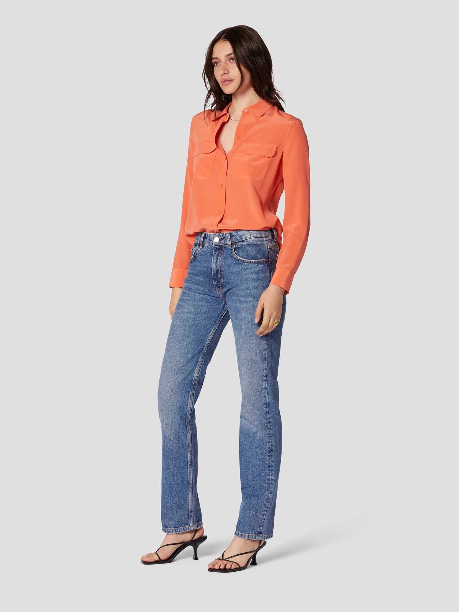 SLIM SIGNATURE SILK SHIRT sold by Equipment product image thumbnail 5