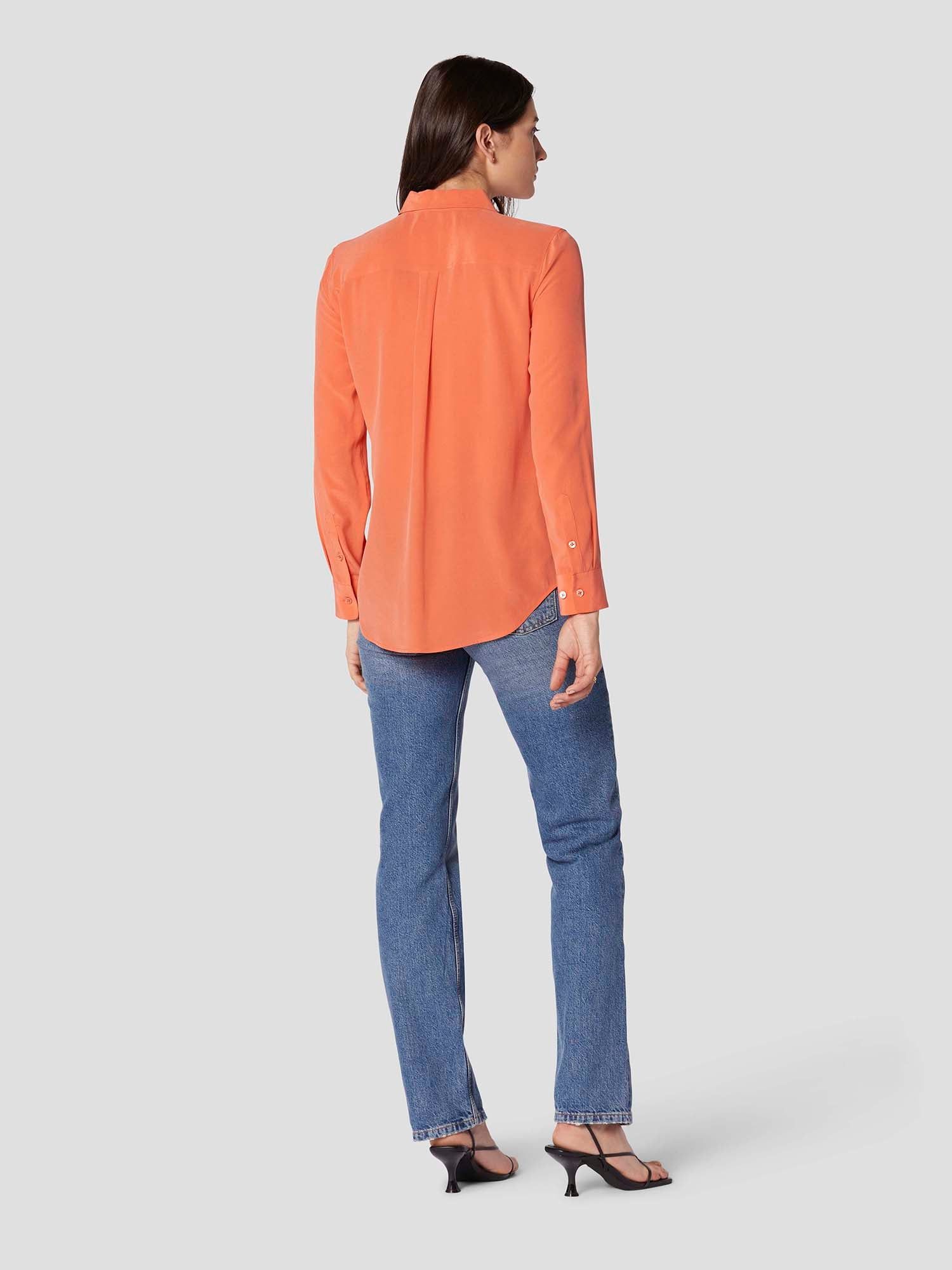 SLIM SIGNATURE SILK SHIRT sold by Equipment product image thumbnail 6