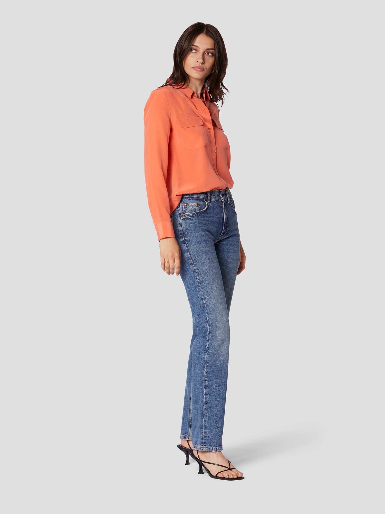 SLIM SIGNATURE SILK SHIRT sold by Equipment product image thumbnail 4