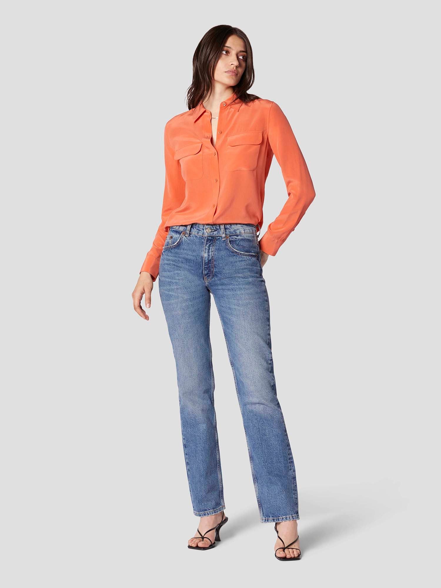 SLIM SIGNATURE SILK SHIRT sold by Equipment product image thumbnail 2