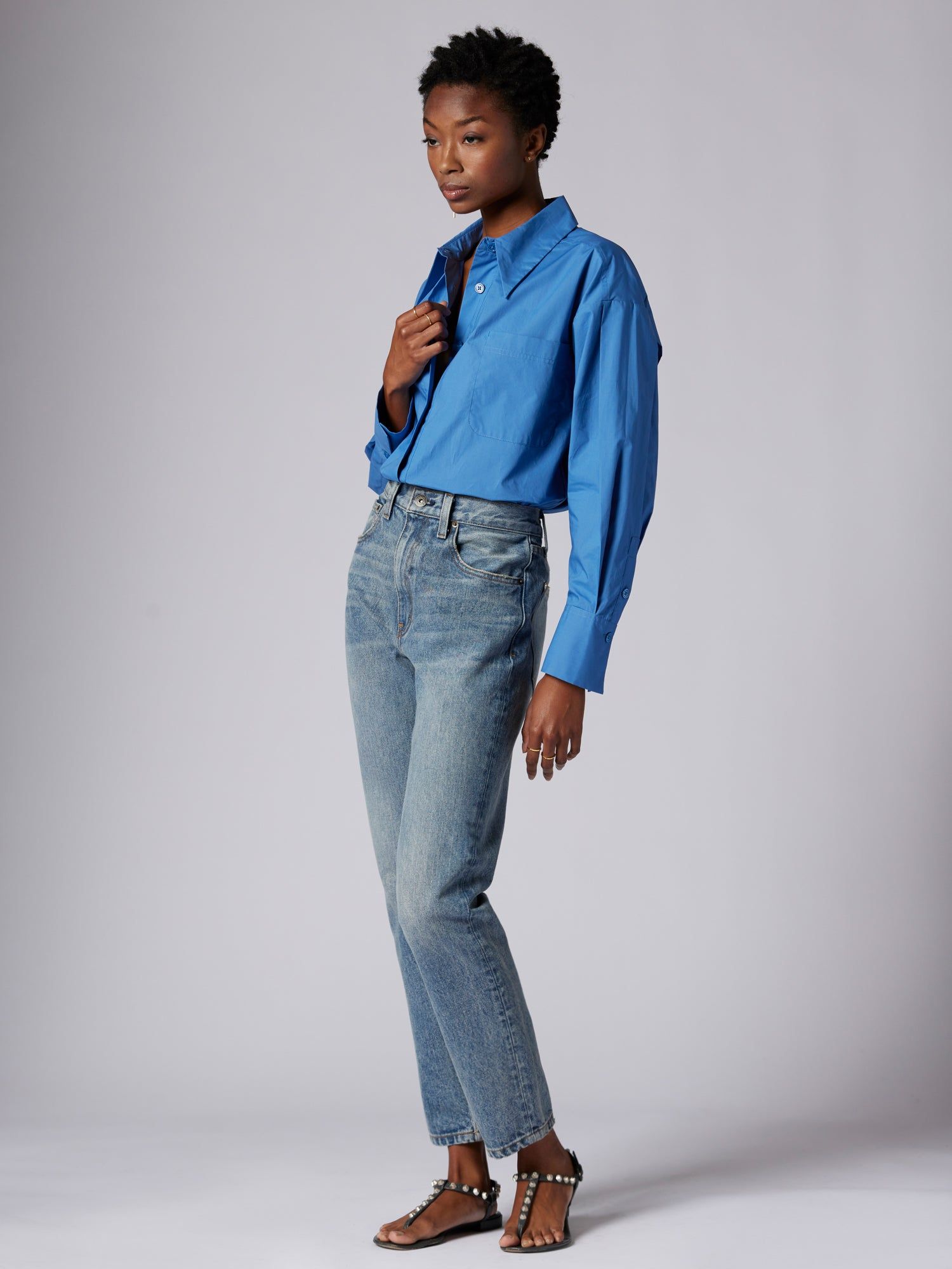 SERGINE LONG SLEEVE COTTON SHIRT sold by Equipment product image thumbnail 3