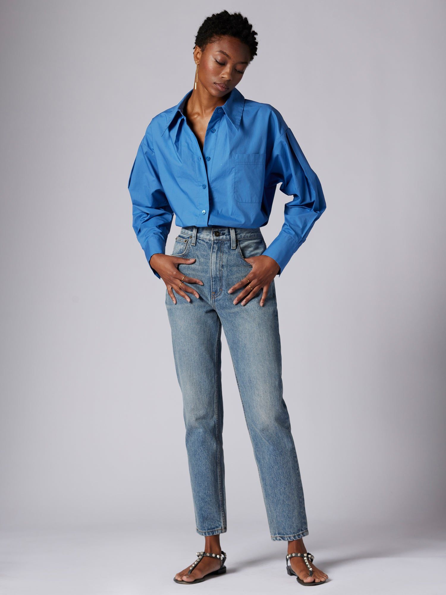 SERGINE LONG SLEEVE COTTON SHIRT sold by Equipment product image thumbnail 2