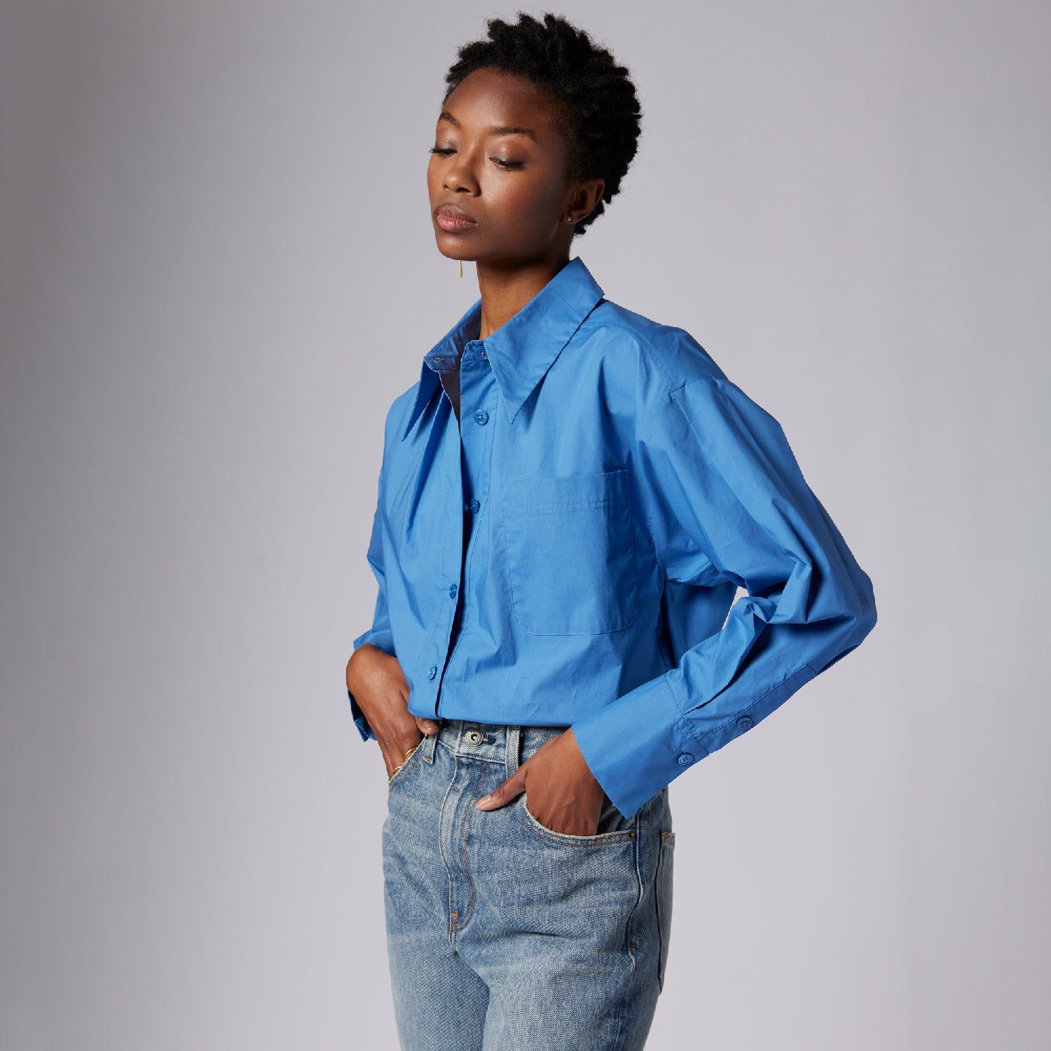 SERGINE LONG SLEEVE COTTON SHIRT sold by Equipment product image thumbnail 5