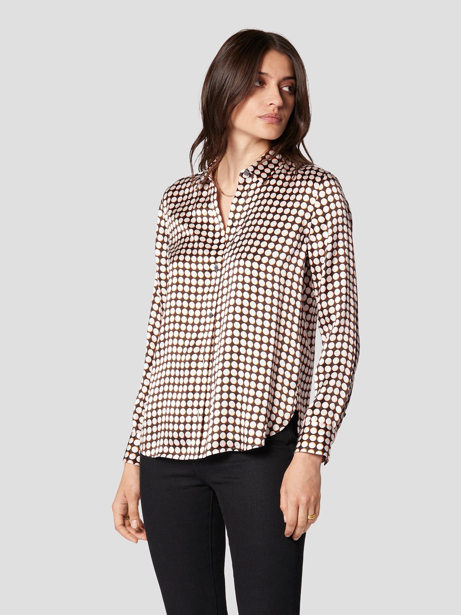 Leema Silk Satin Shirt sold by Equipment product image thumbnail 3